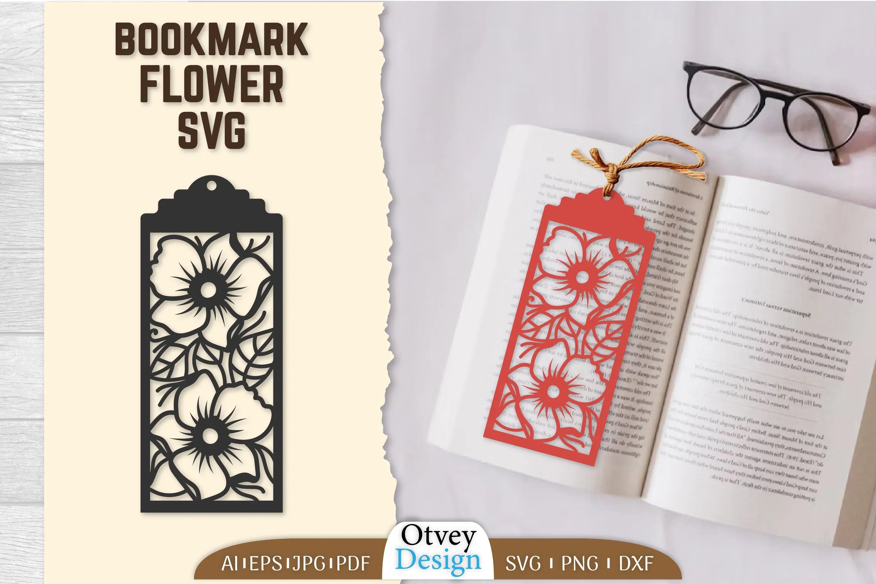Flower Bookmark SVG Bundle