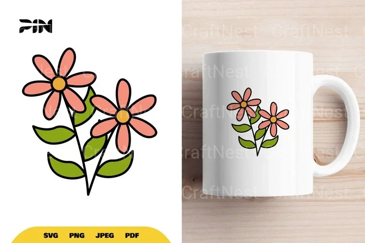 Flower Doodle SVG Bundle