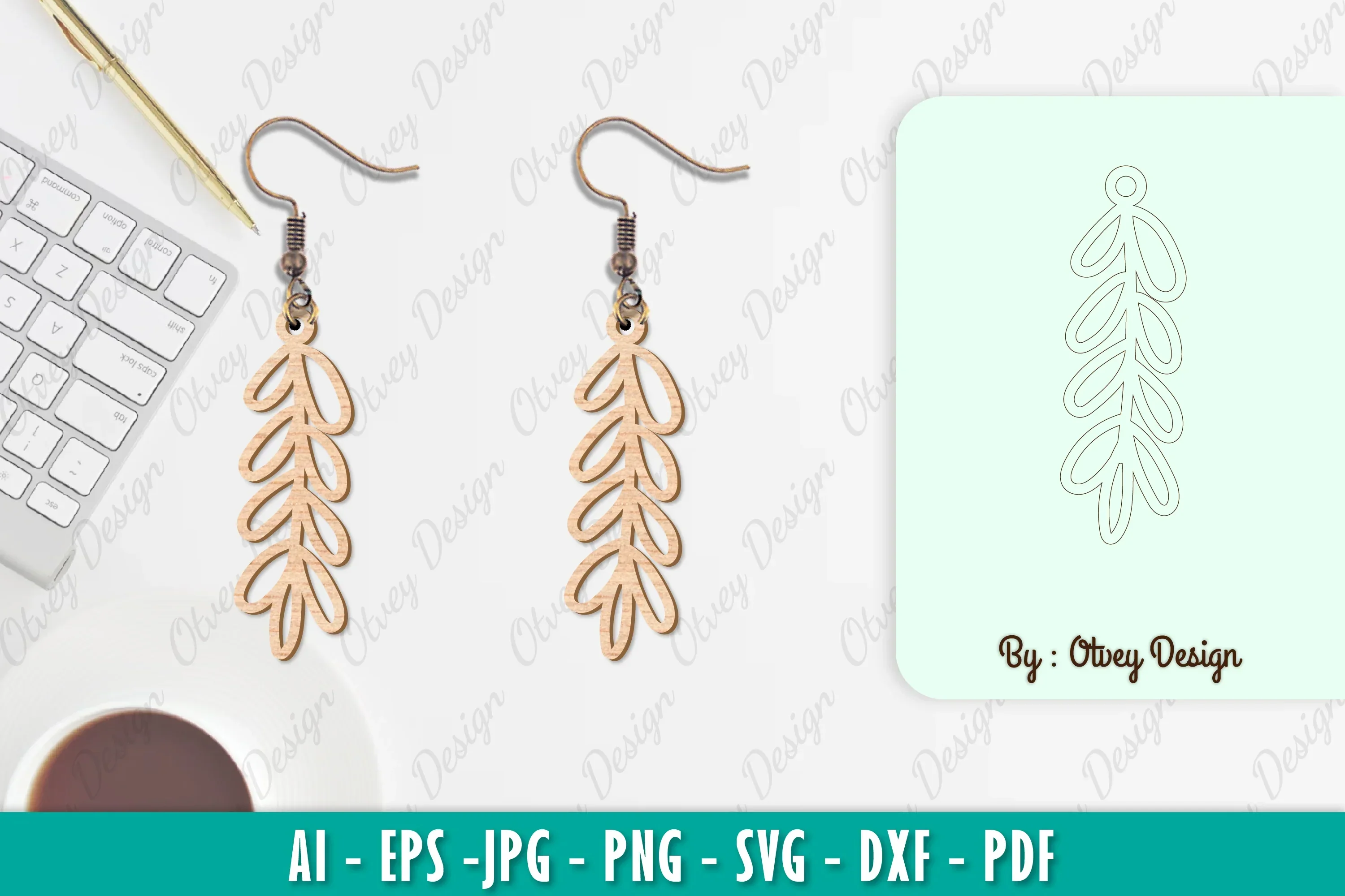Flower Earring SVG Bundle