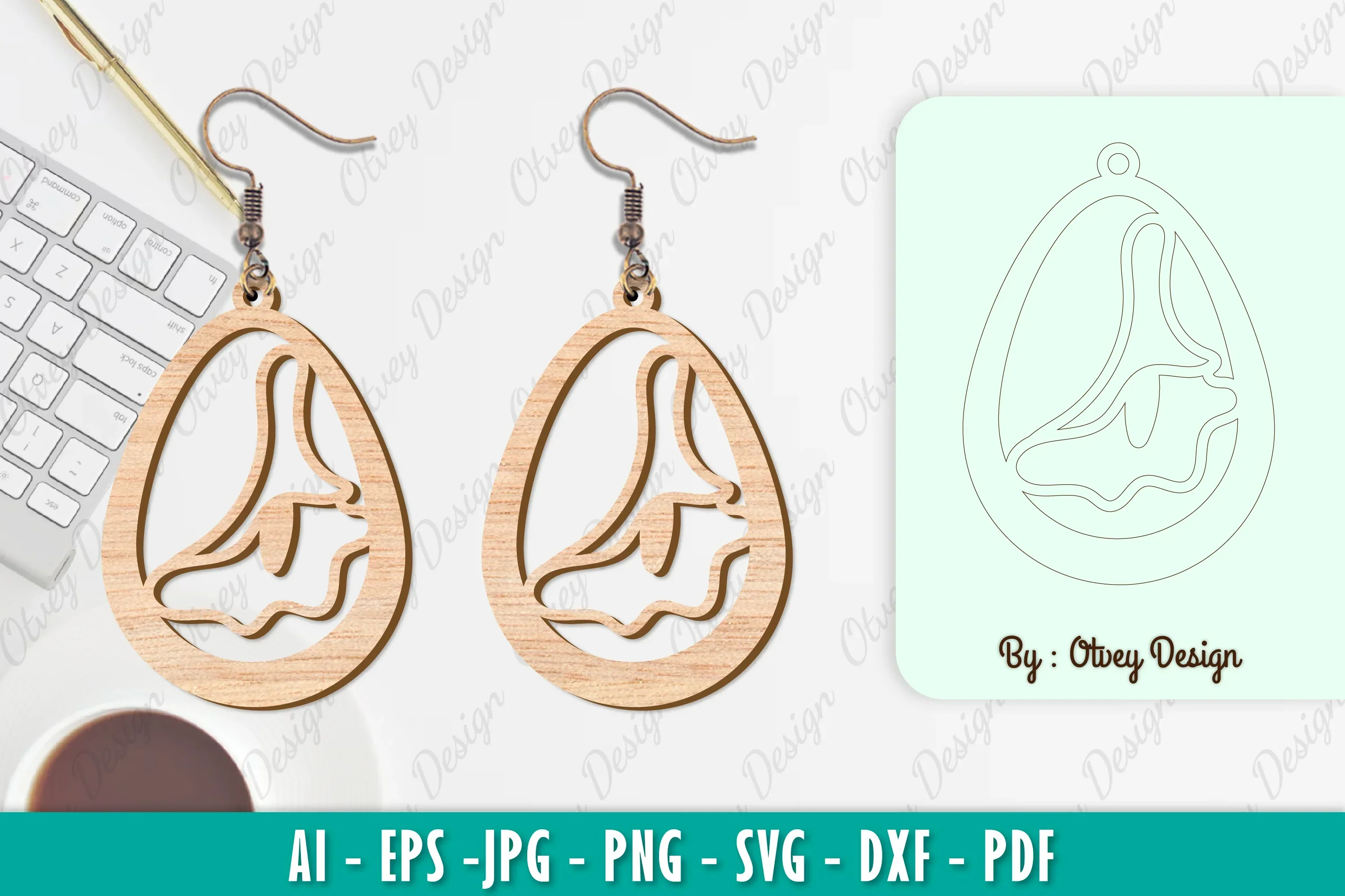 Flower Earring SVG Bundle