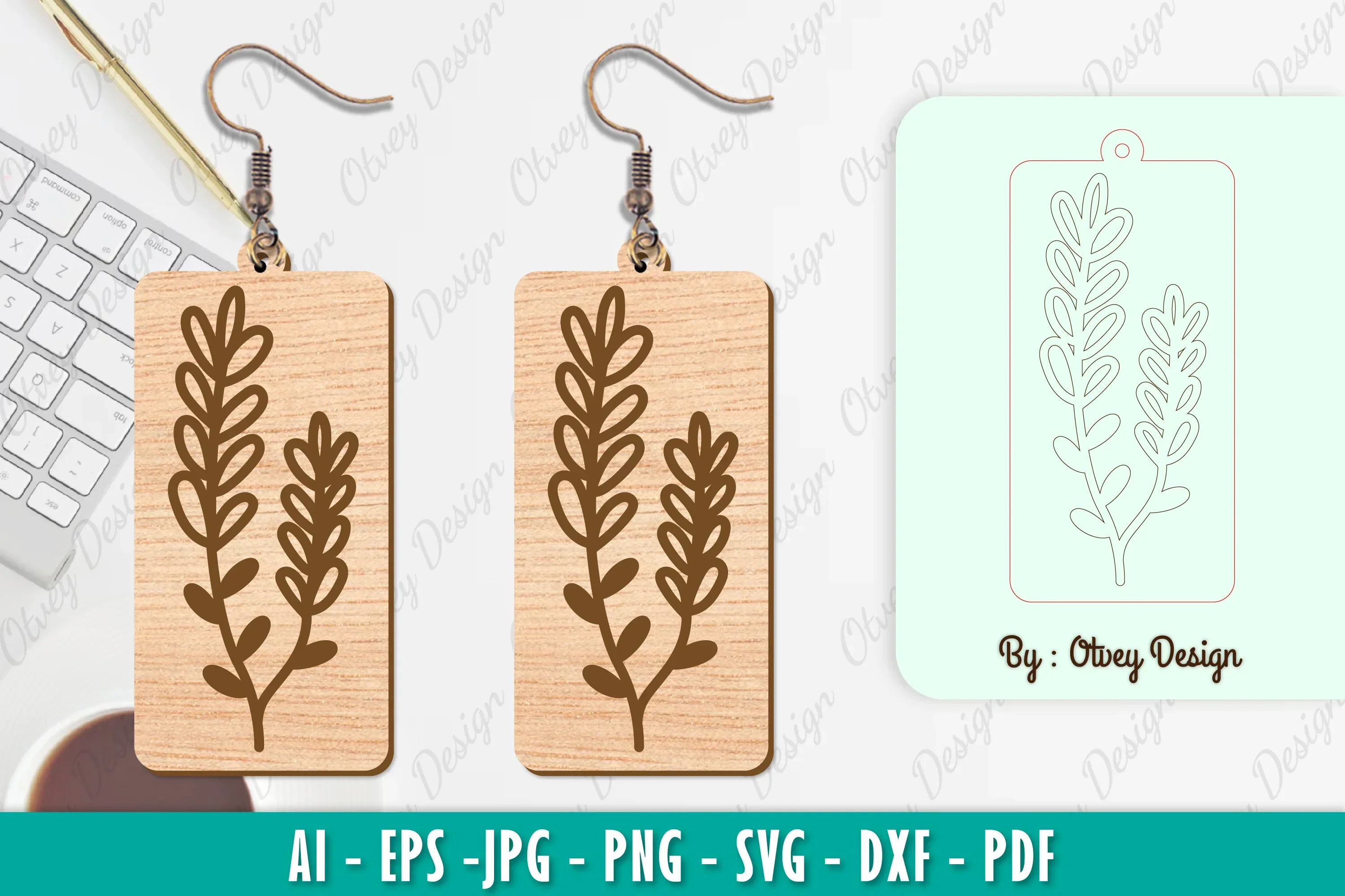 Flower Earring SVG Bundle