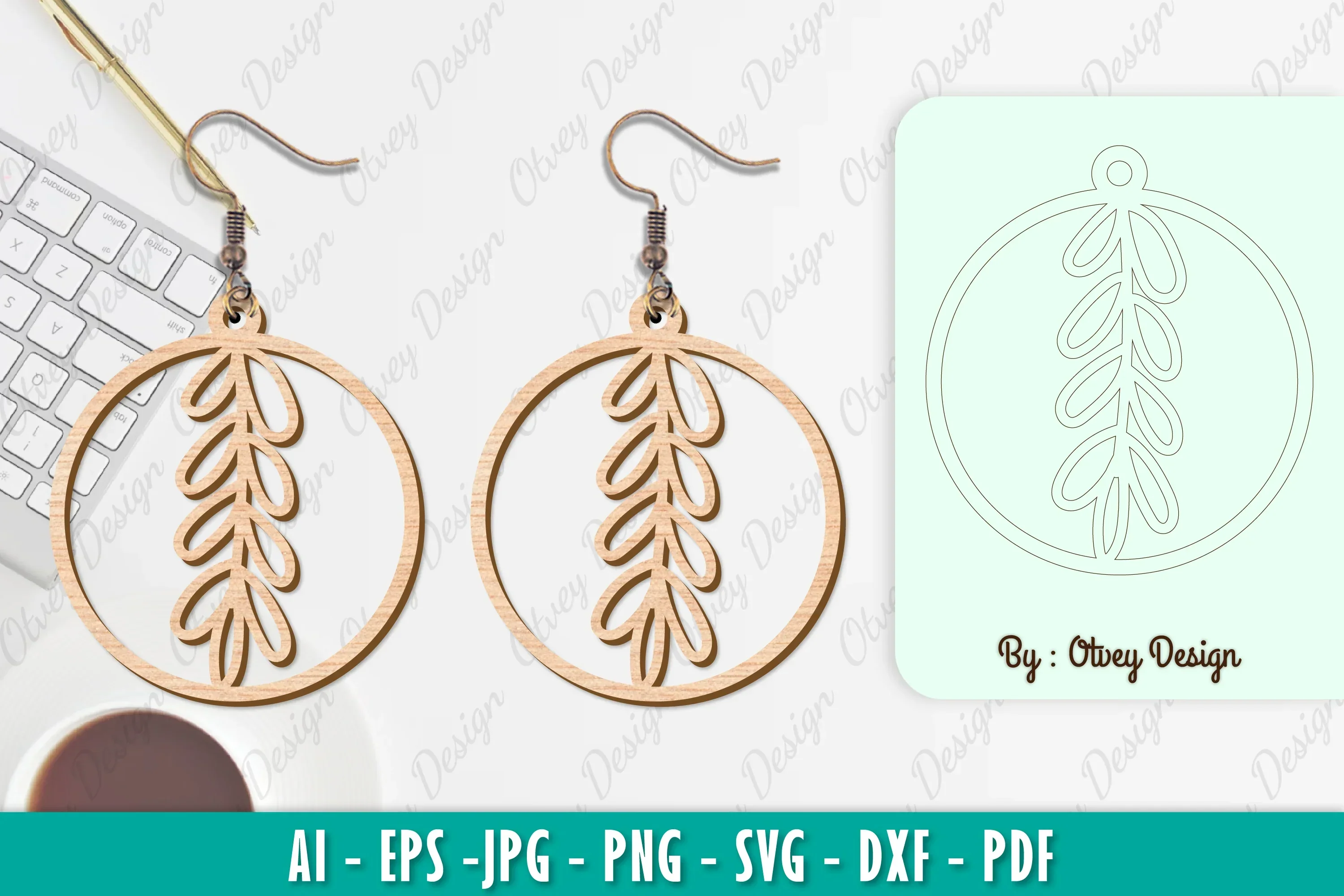 Flower Earring SVG Bundle