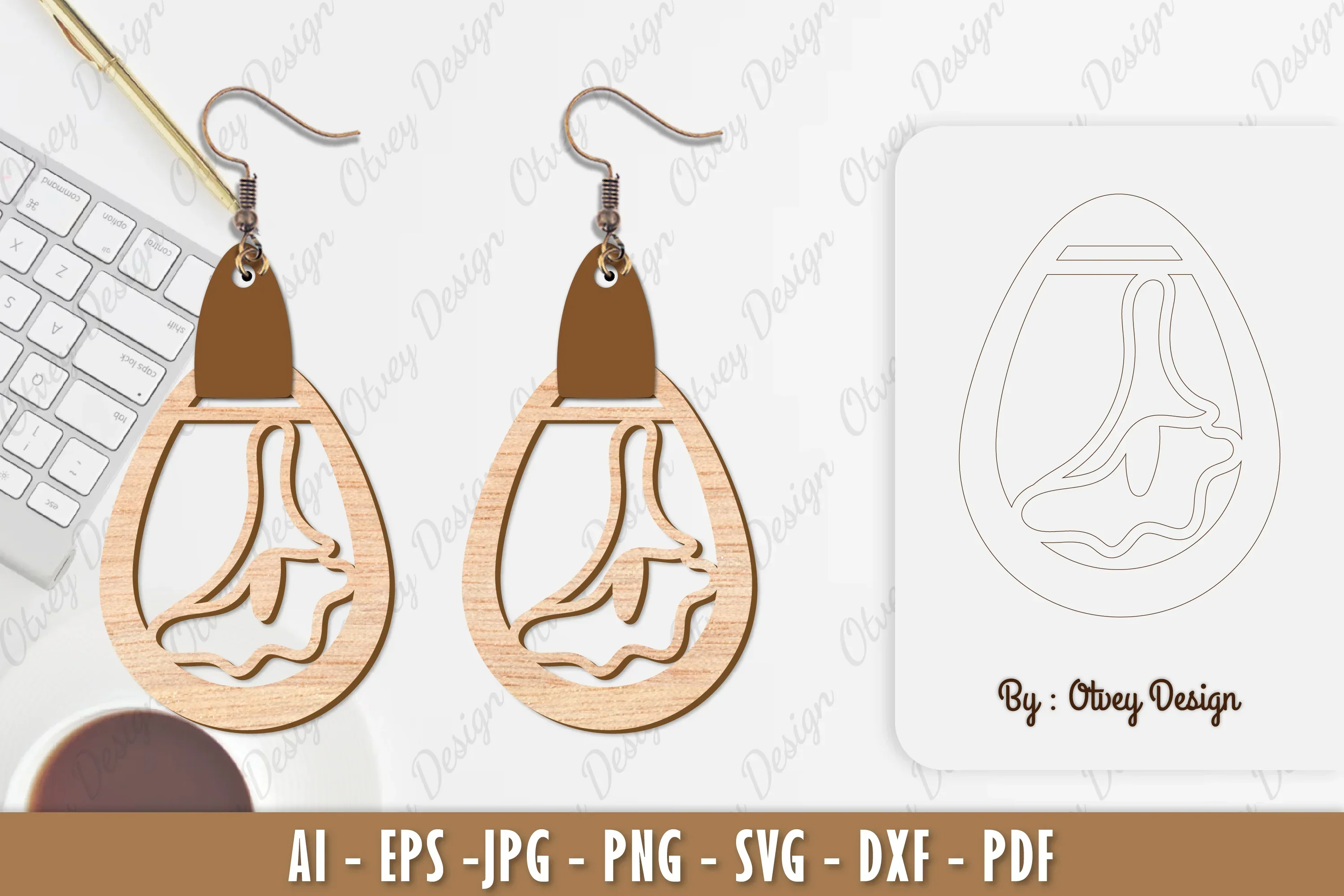 Flower Earring SVG Bundle