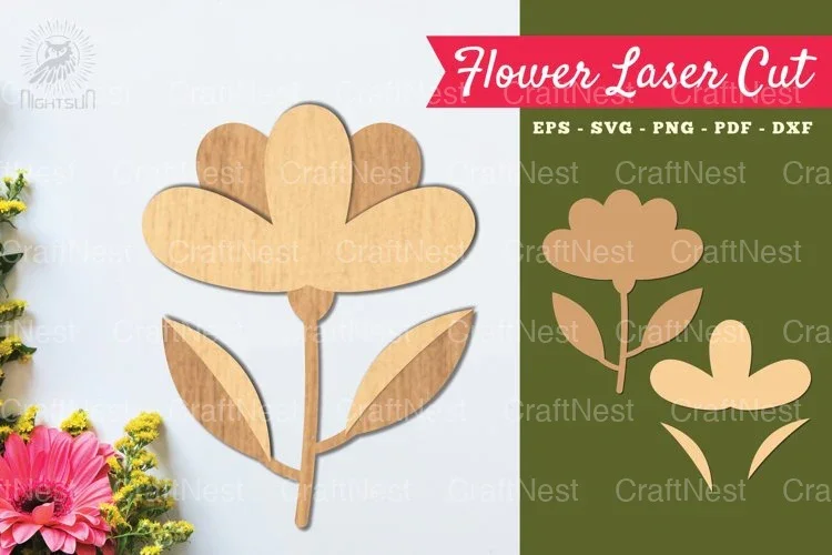 Flower Laser Cut Decoration Clipart Bundle