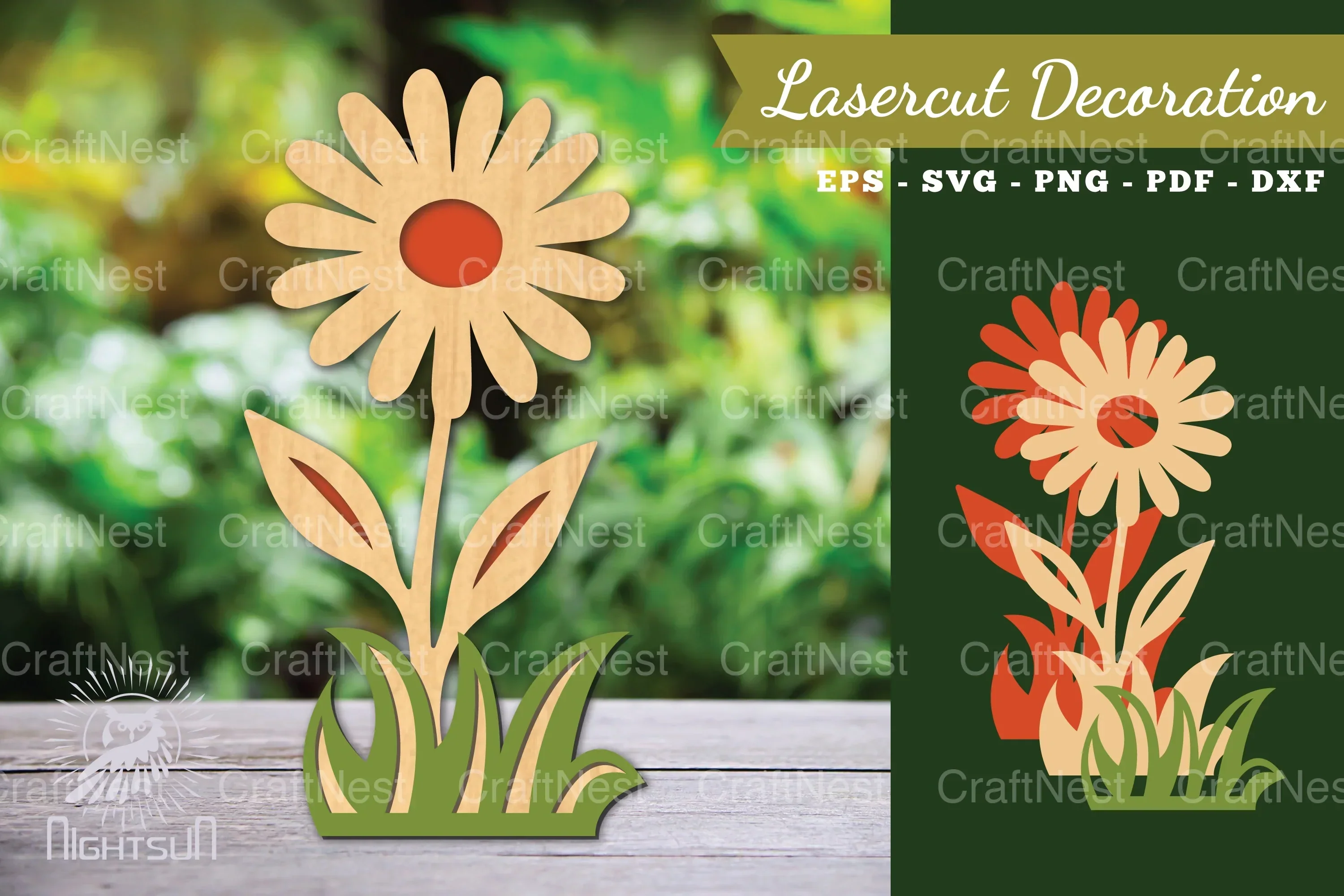 Flower Laser Cut Decoration SVG Bundle