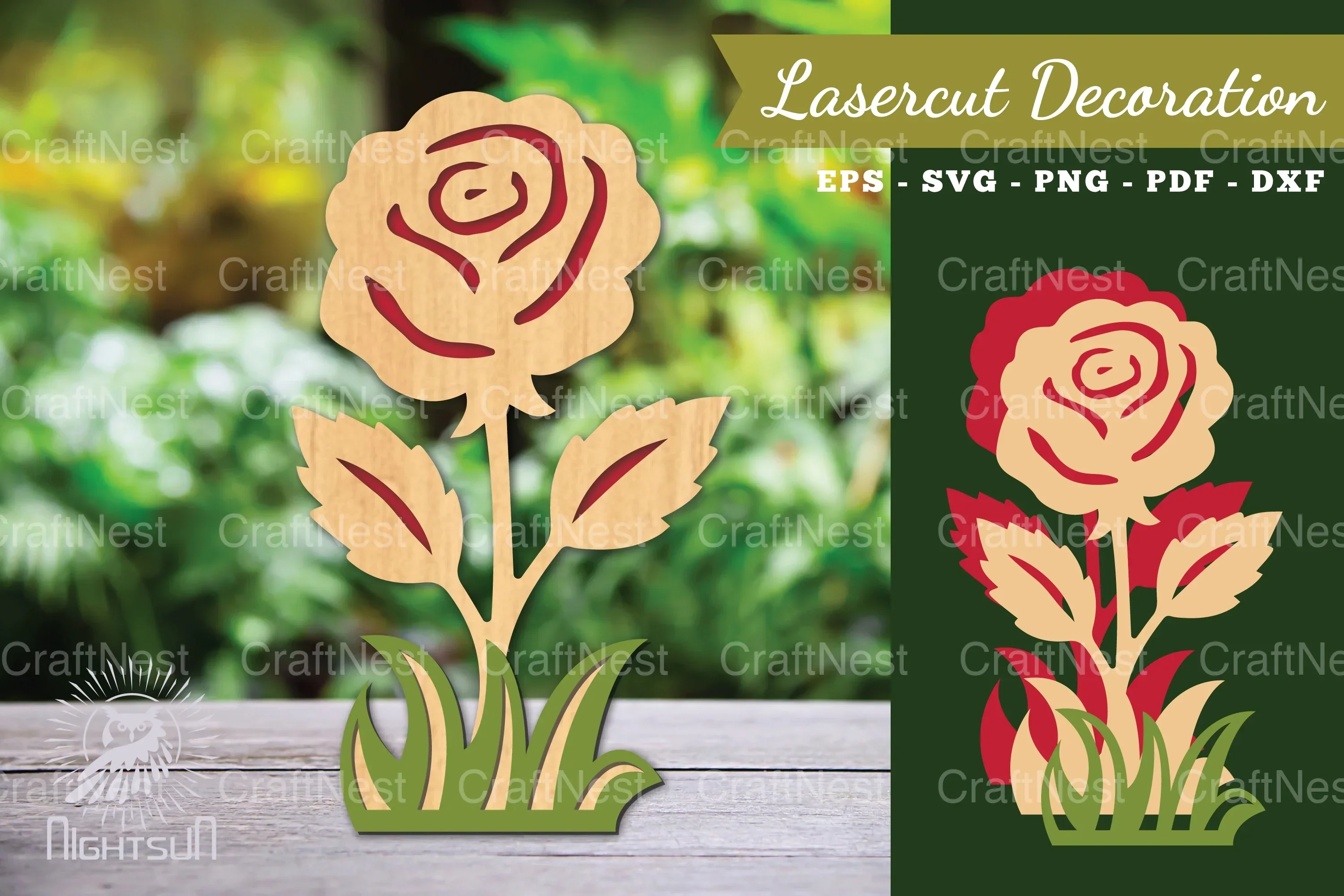 Flower Laser Cut Decoration SVG Bundle