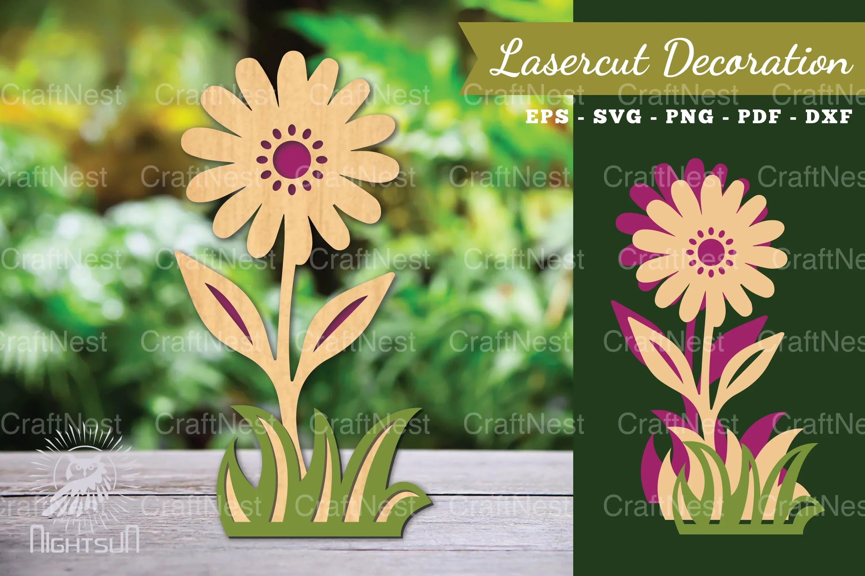 Flower Laser Cut Decoration SVG Bundle