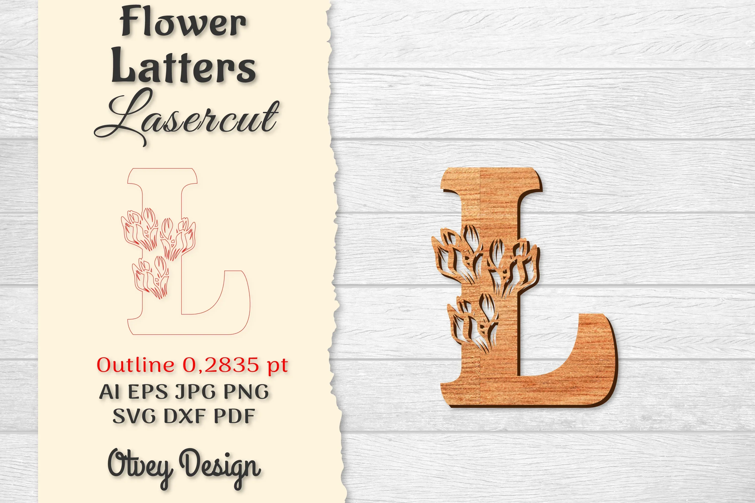 Flower Letters Laser Cut SVG Bundle113
