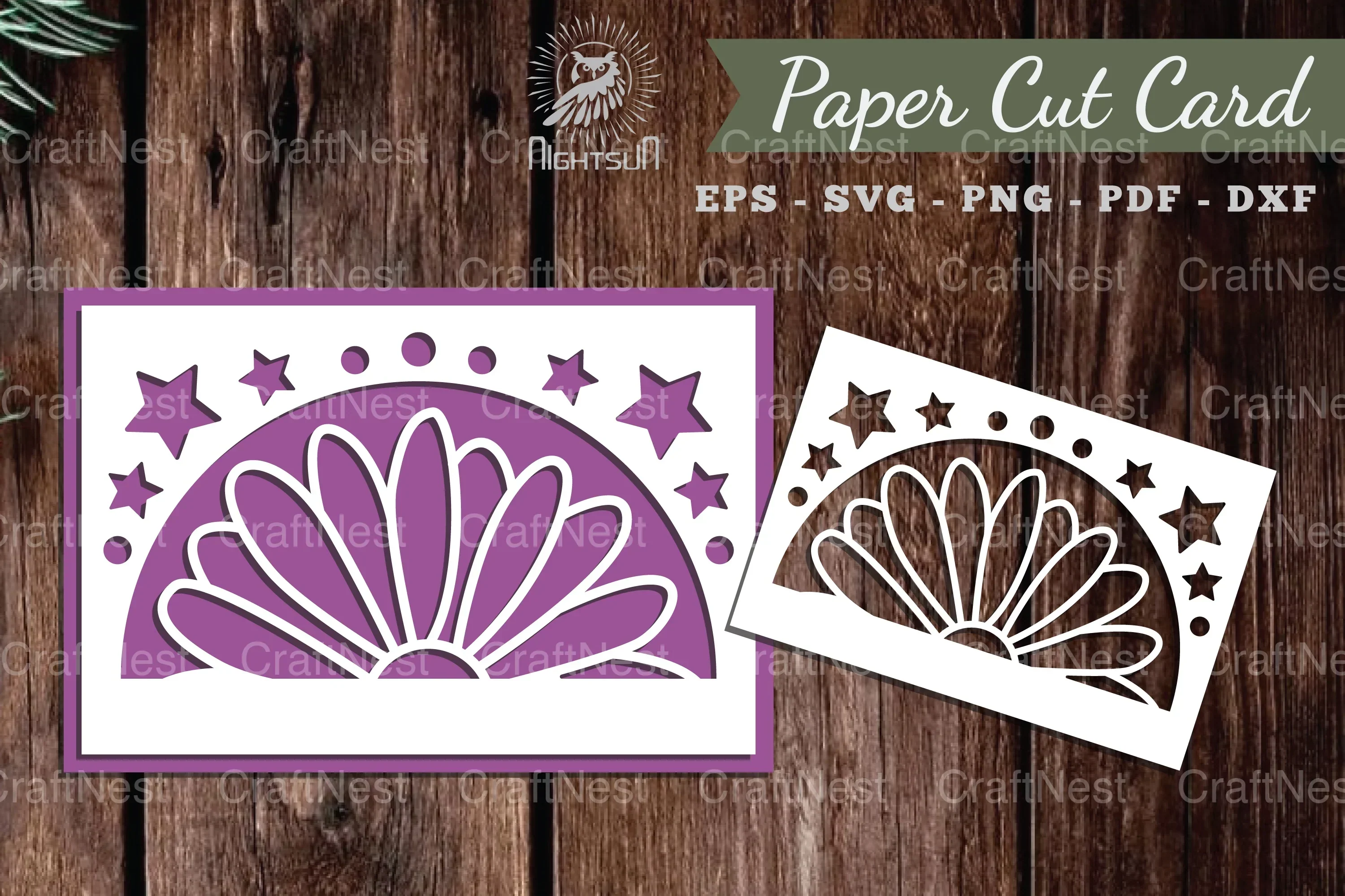Flower Papercut Card SVG Bundle