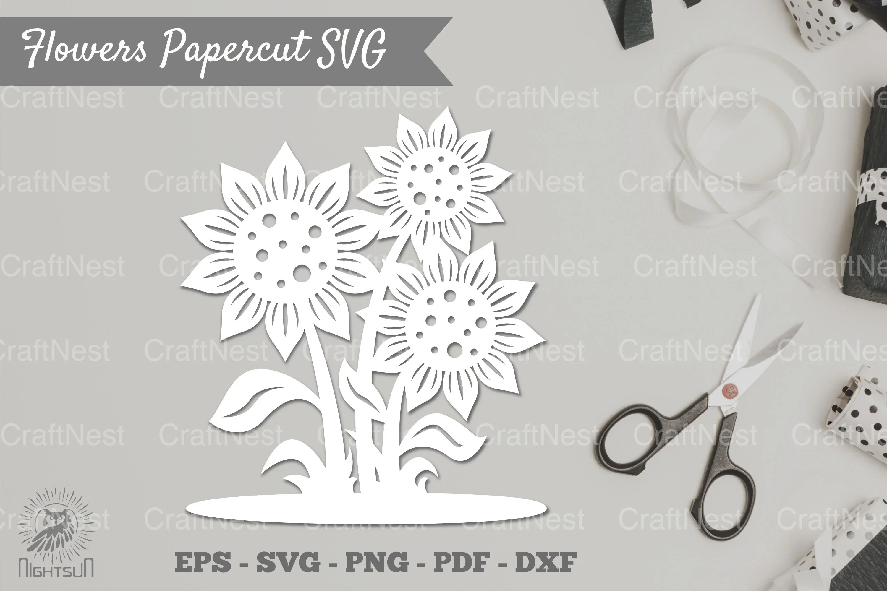 Flower Papercut SVG Bundle