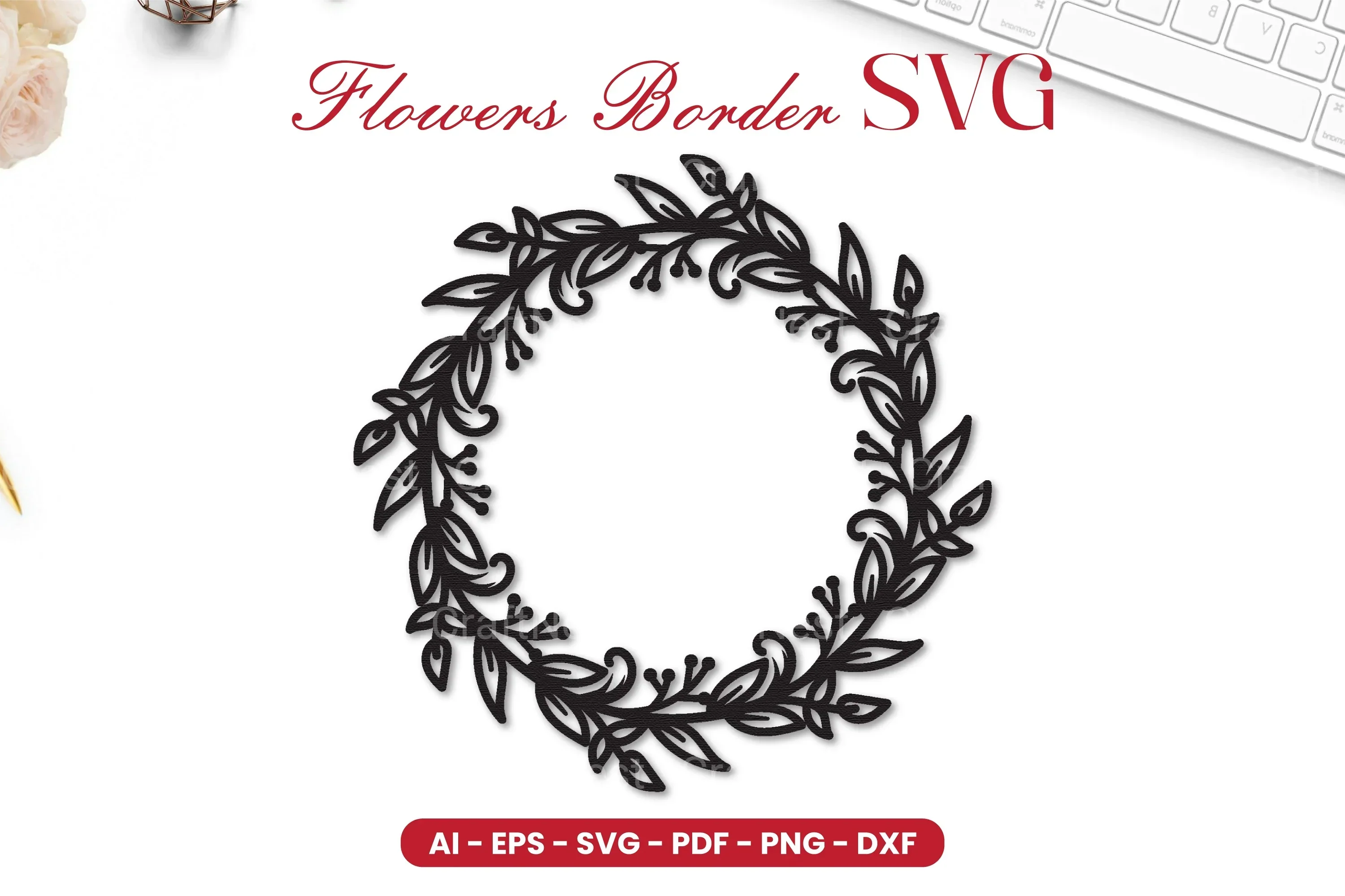 Flowers Border SVG Bundle