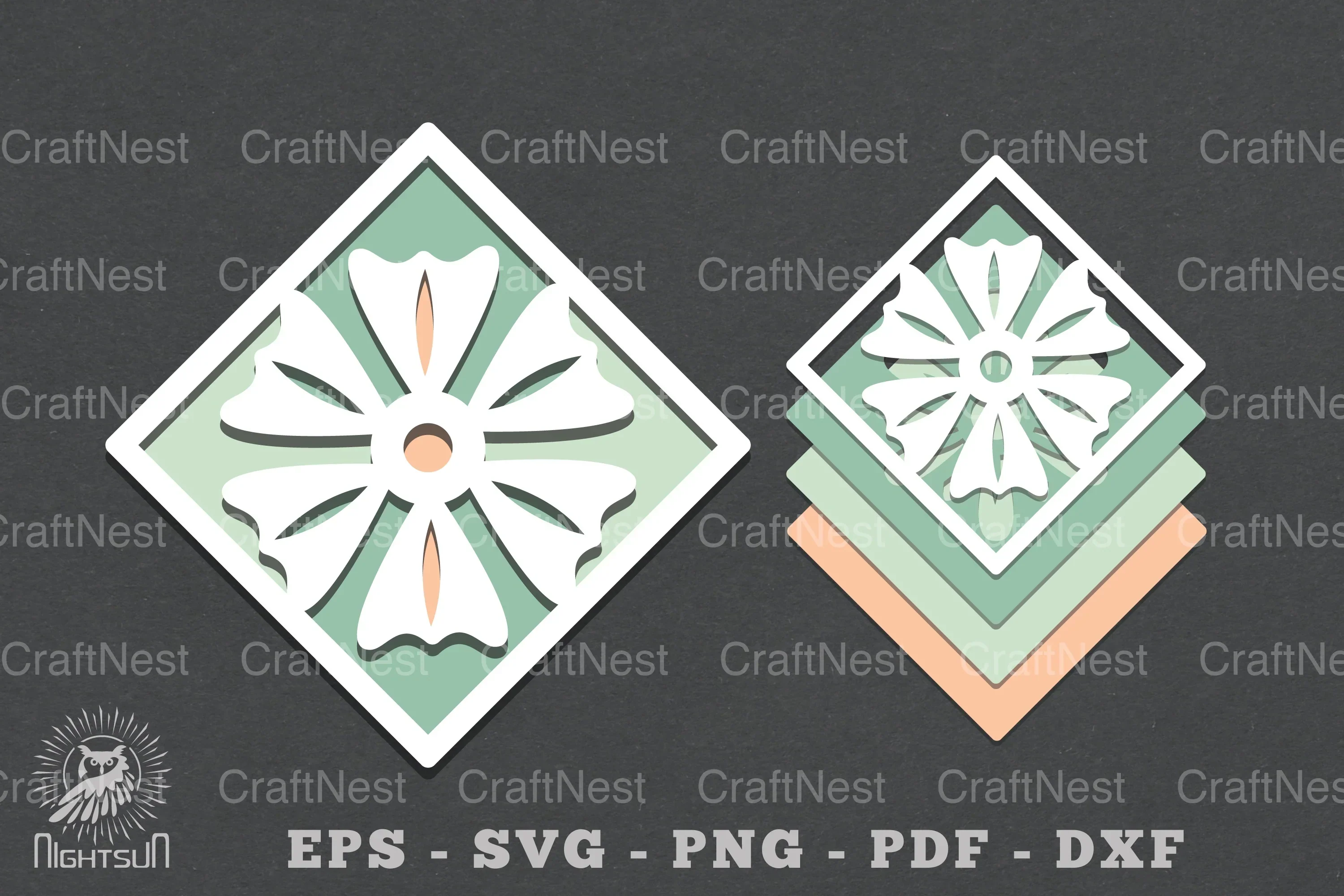 Flowers Layered Papercut SVG Bundle