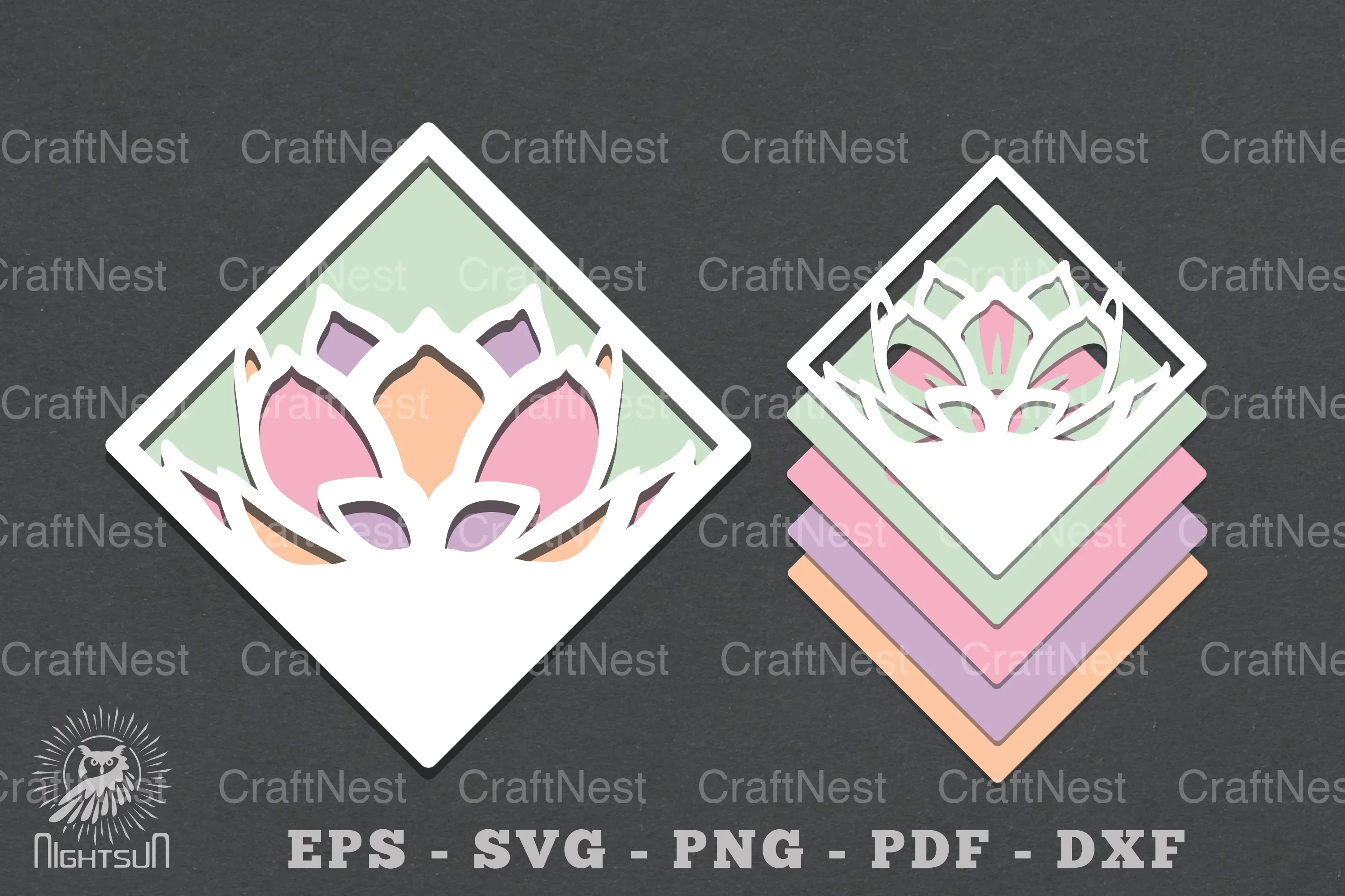 Flowers Layered Papercut SVG Bundle