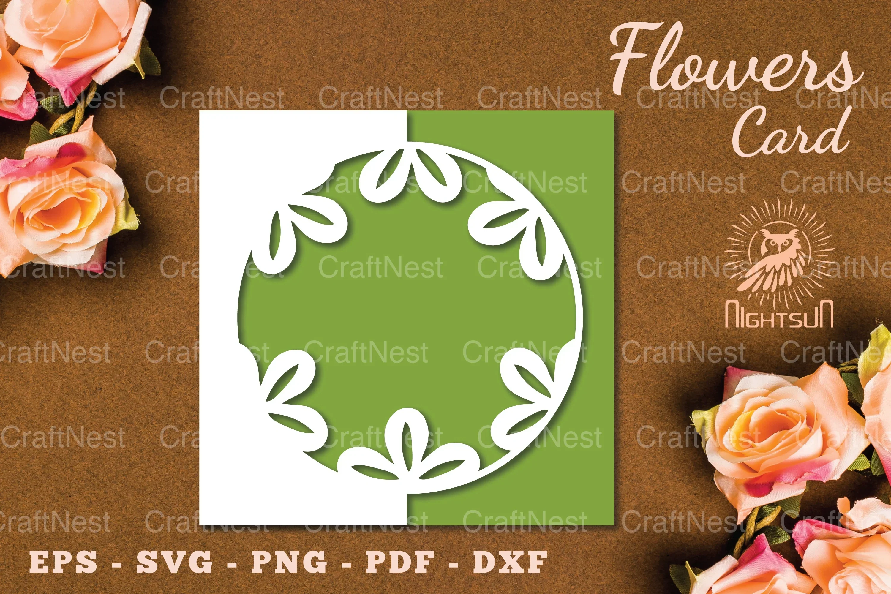 Flowers Papercut Card SVG Bundle
