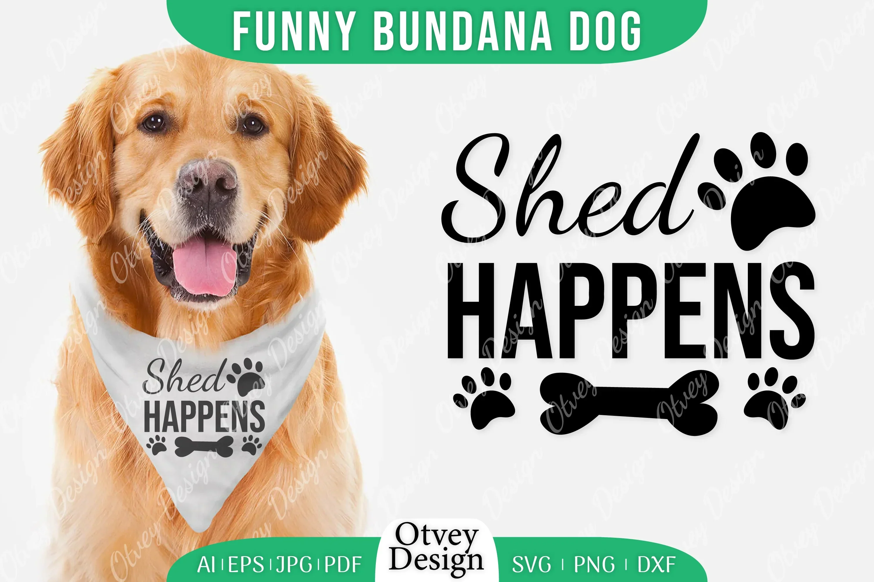 Funny Dog Bandana SVG Bundle