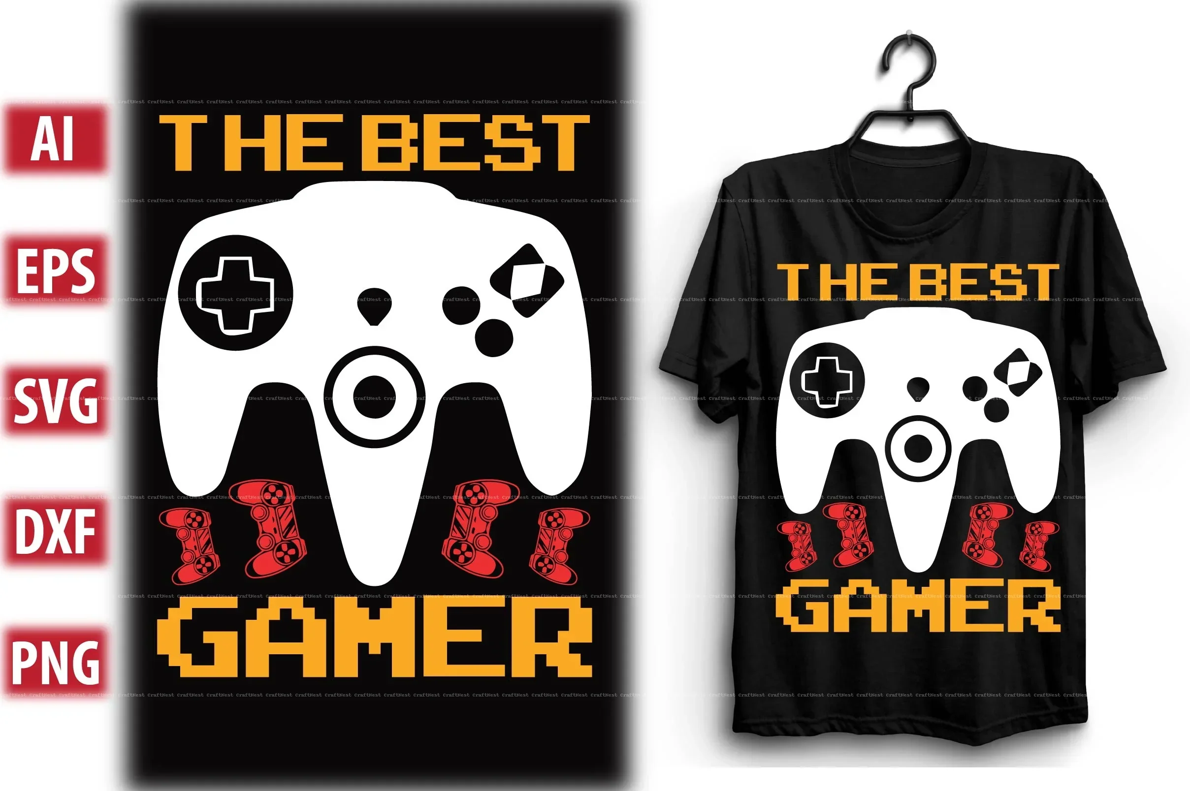 Gaming T-Shirt Design SVG Bundle - Image 2