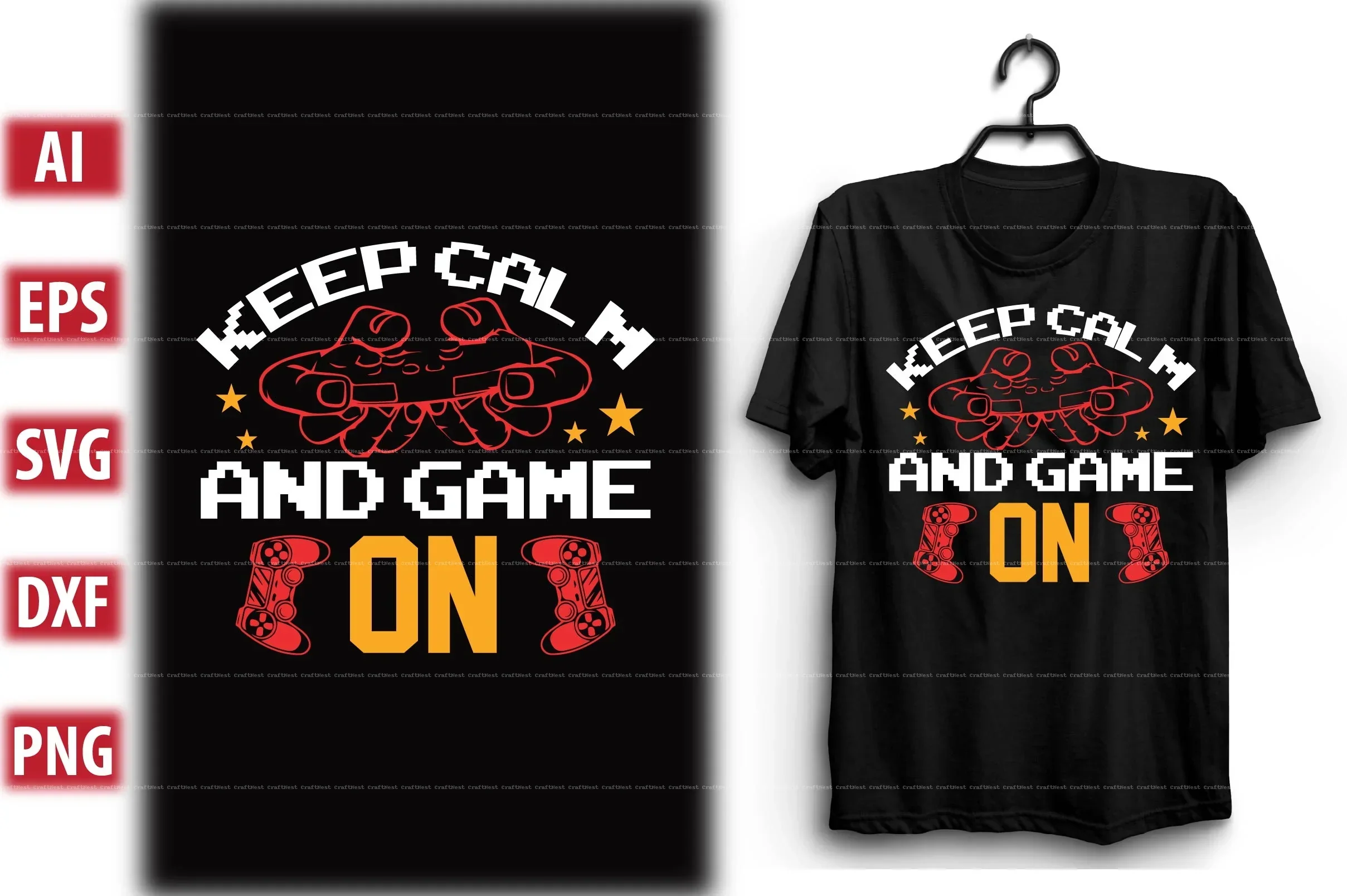 Gaming T-Shirt Design SVG Bundle - Image 4