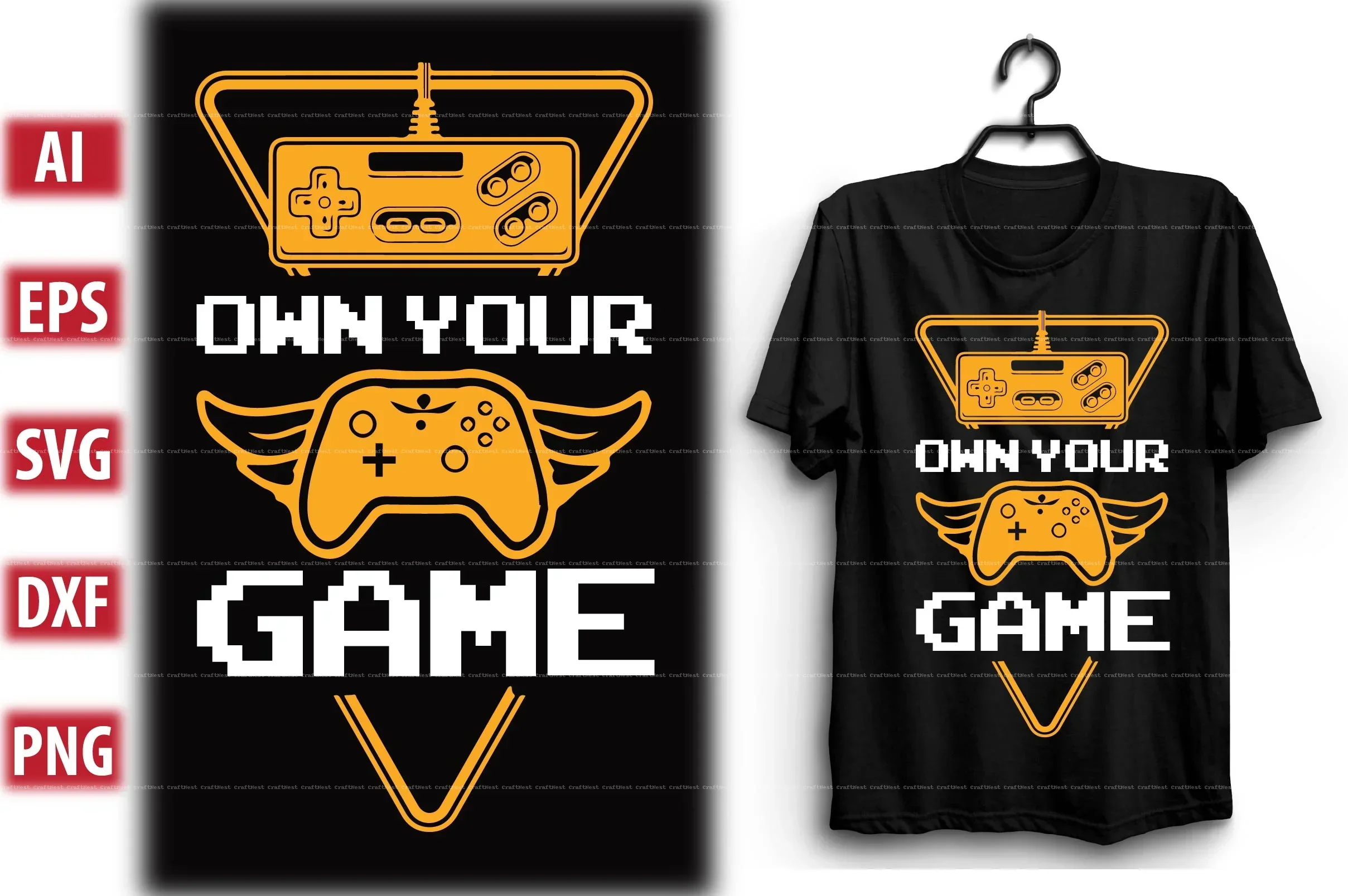 Gaming T-Shirt Design SVG Bundle - Image 8