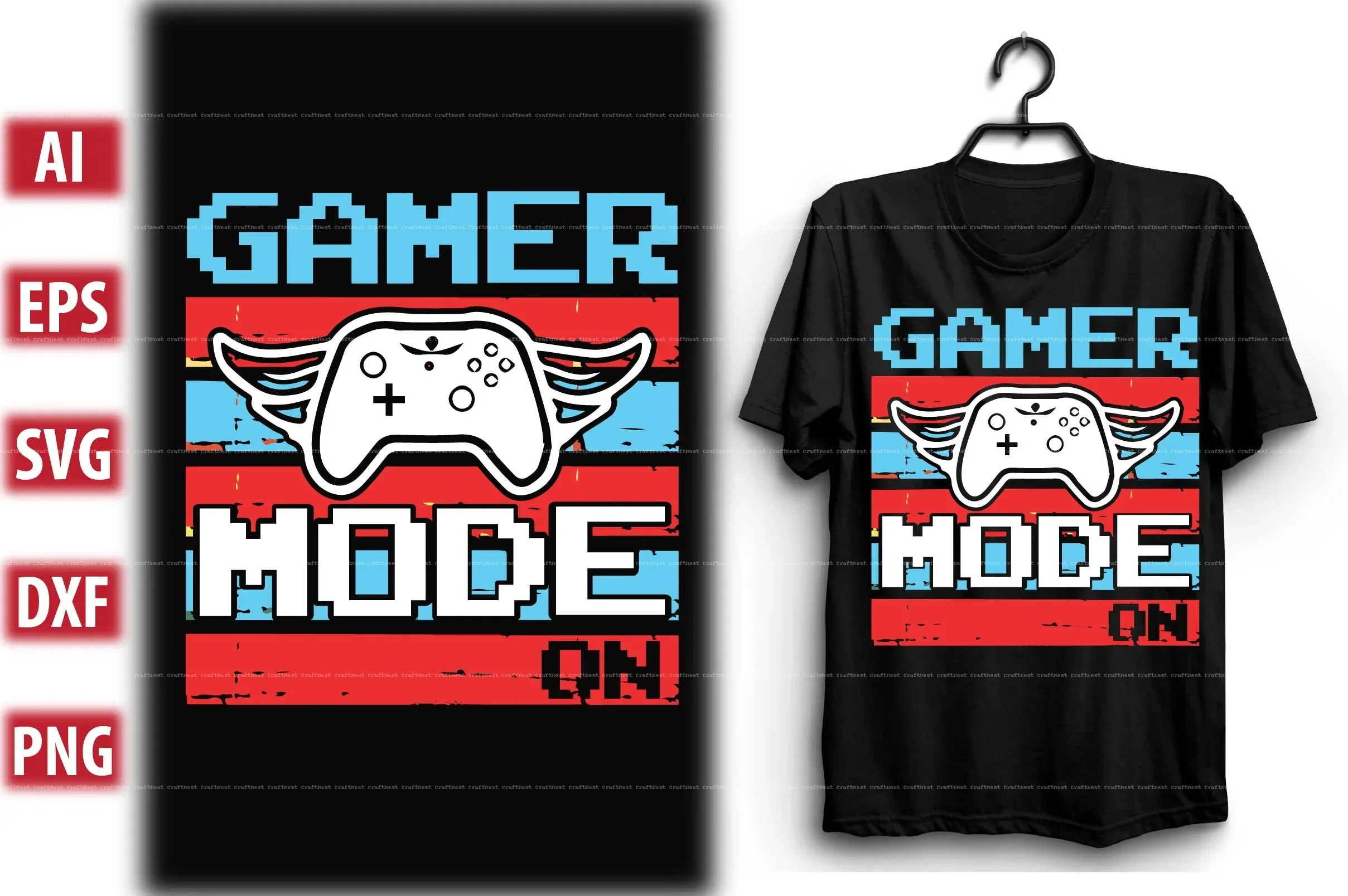 Gaming T-Shirt Design SVG Bundle - Image 11