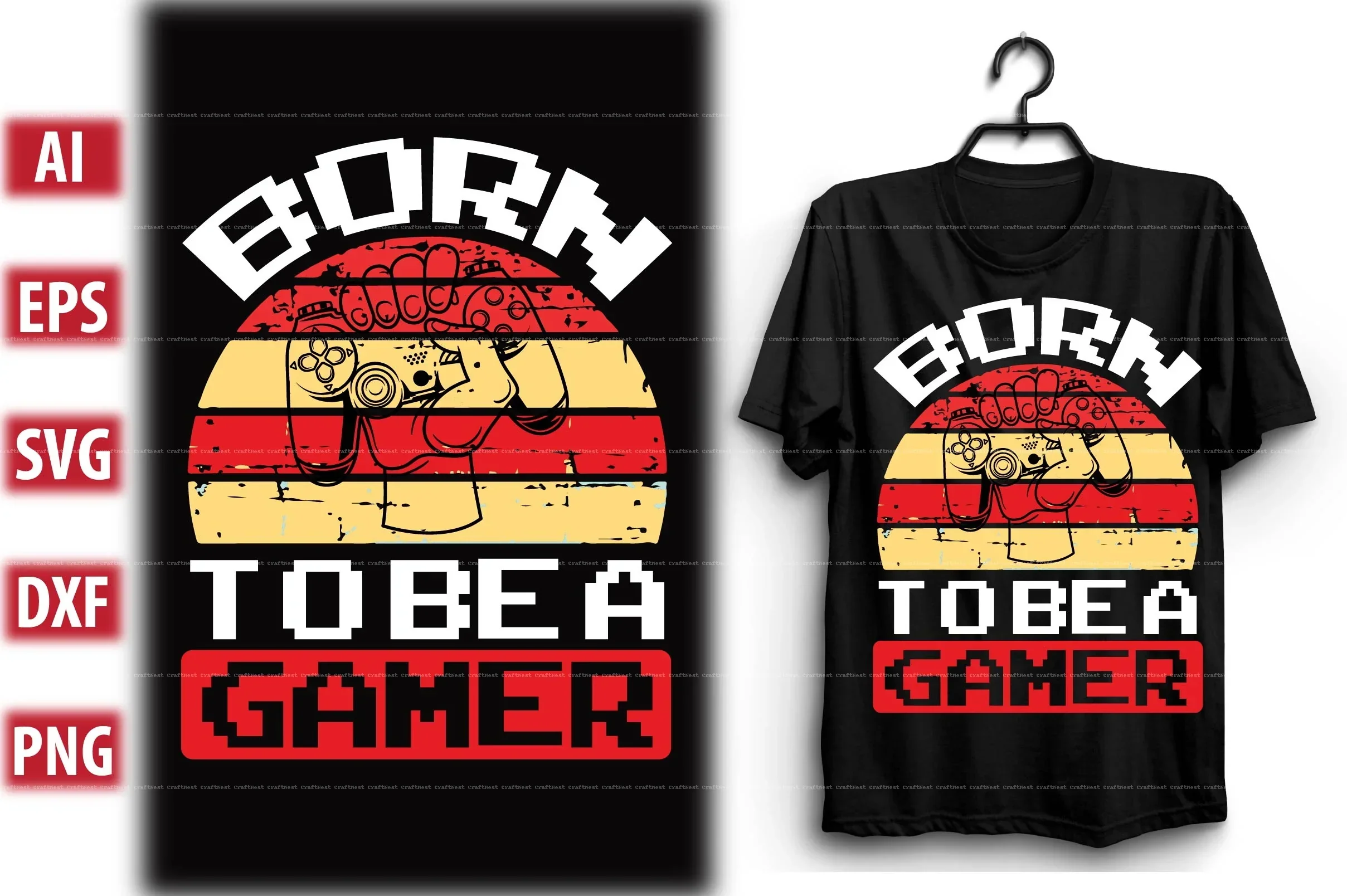 Gaming T-Shirt Design SVG Bundle - Image 8