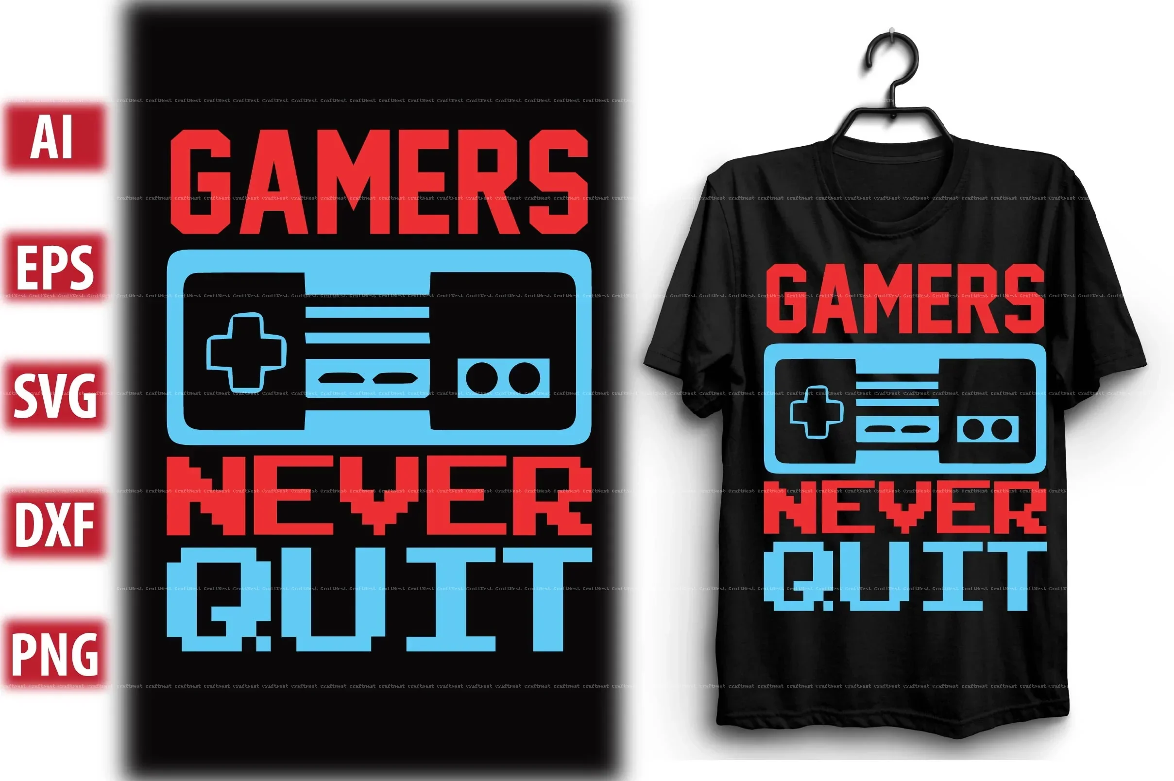 Gaming T-Shirt Design SVG Bundle - Image 9