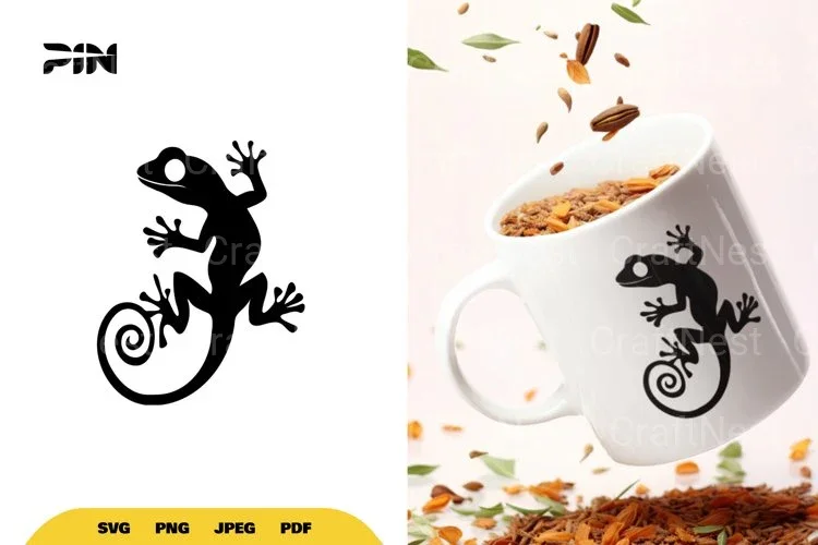 Gecko Silhouette SVG Bundle