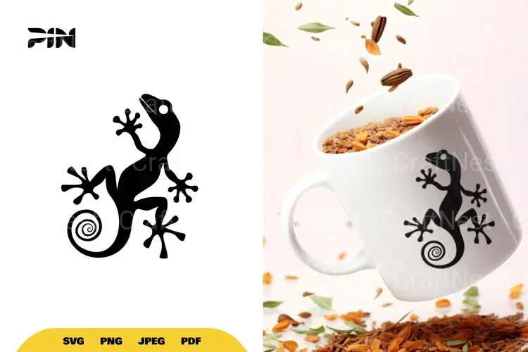 Gecko Silhouette SVG Bundle