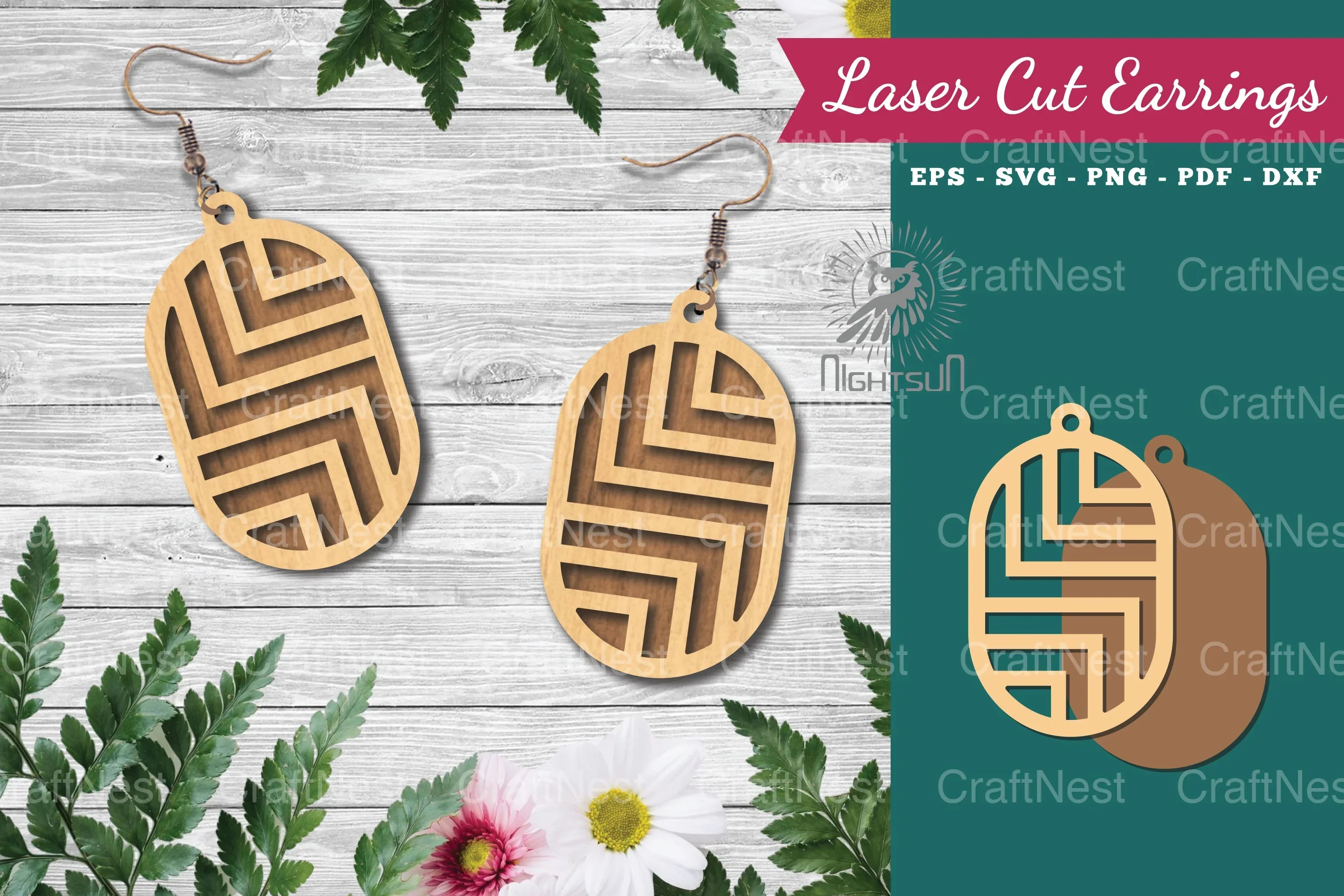 Geometric Laser Cut Earrings Bundle