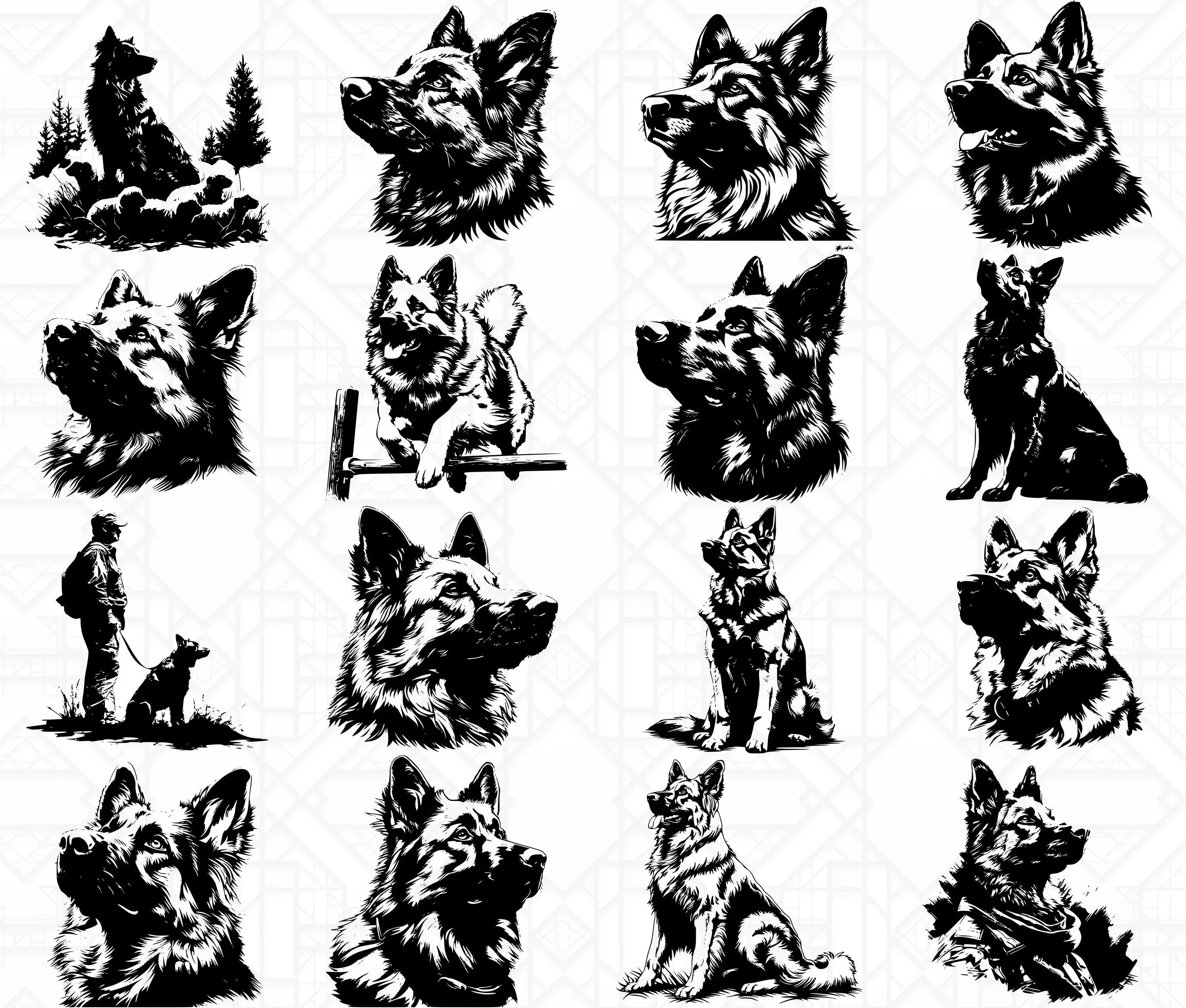 German Shepherd SVG Bundle - Image 4