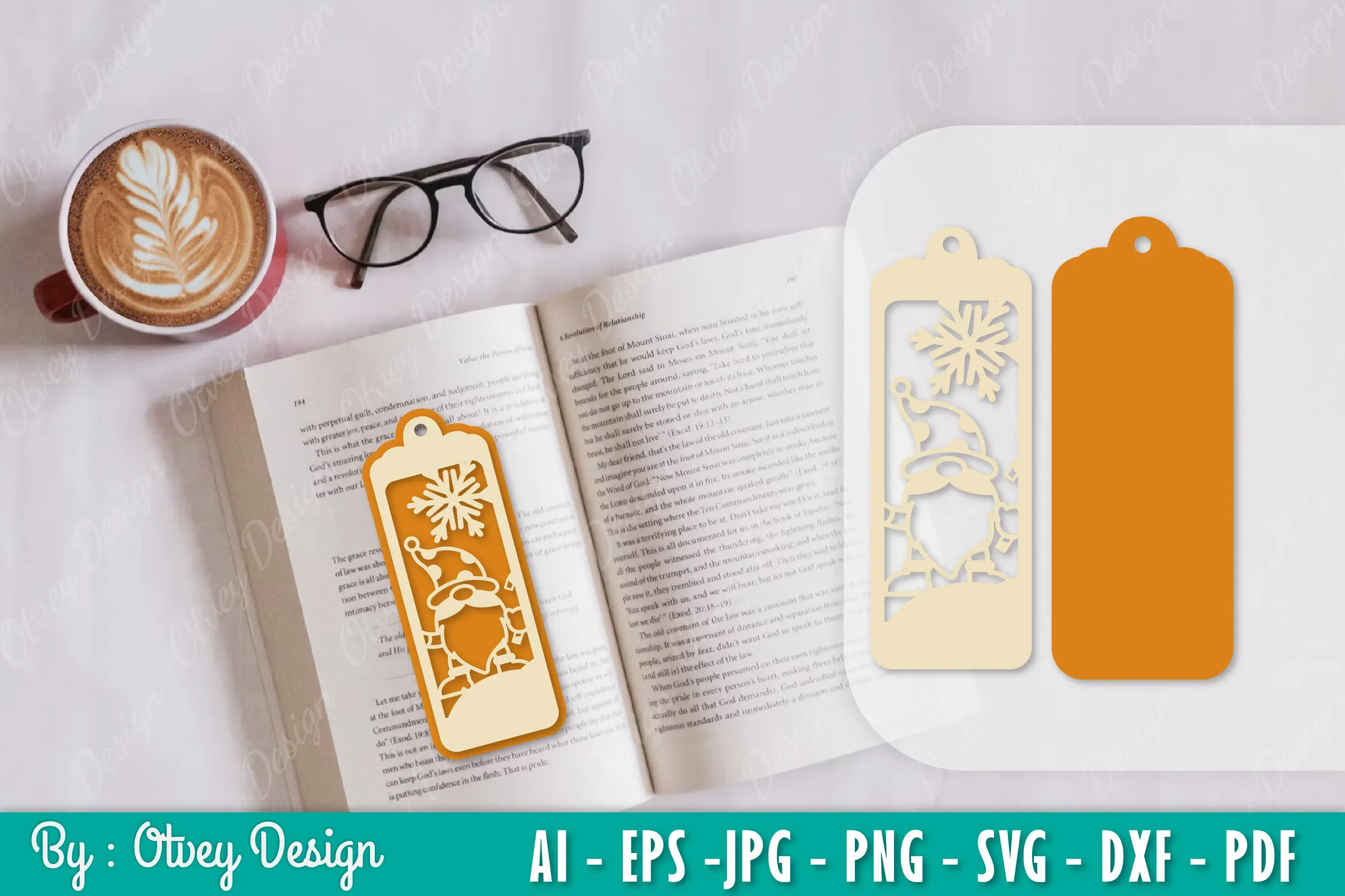 Gnome Bookmark SVG Bundle