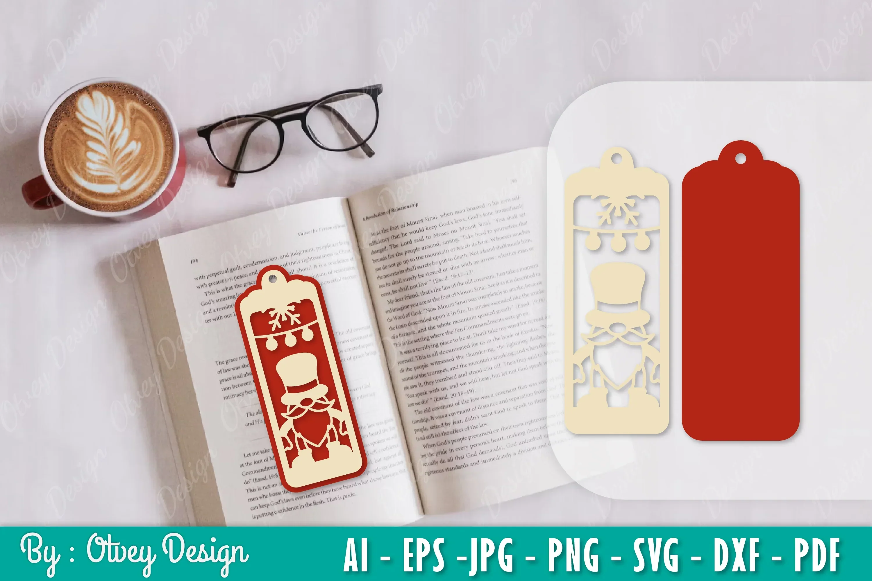 Gnome Bookmark SVG Bundle