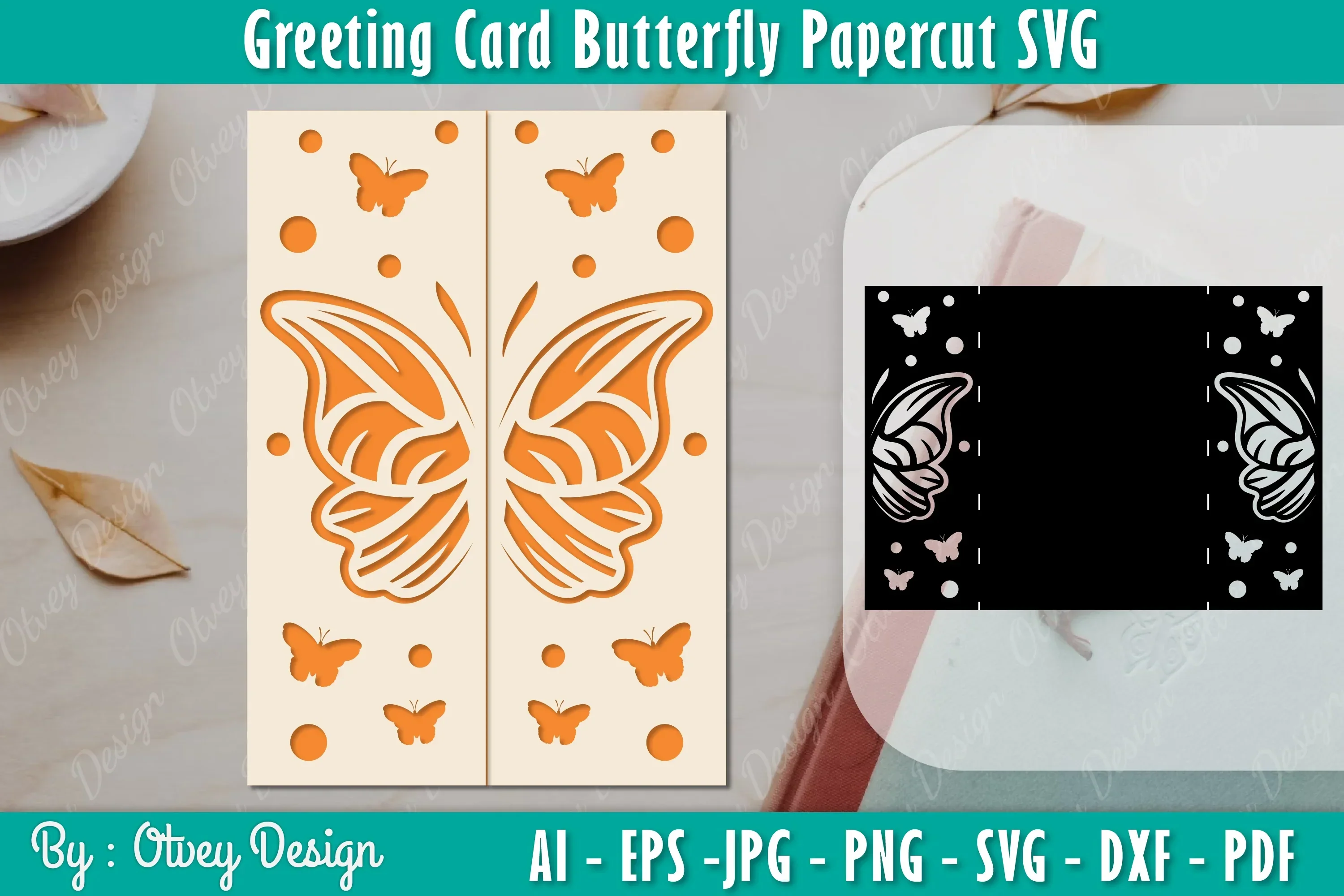 Greeting Card Butterfly SVG Bundle