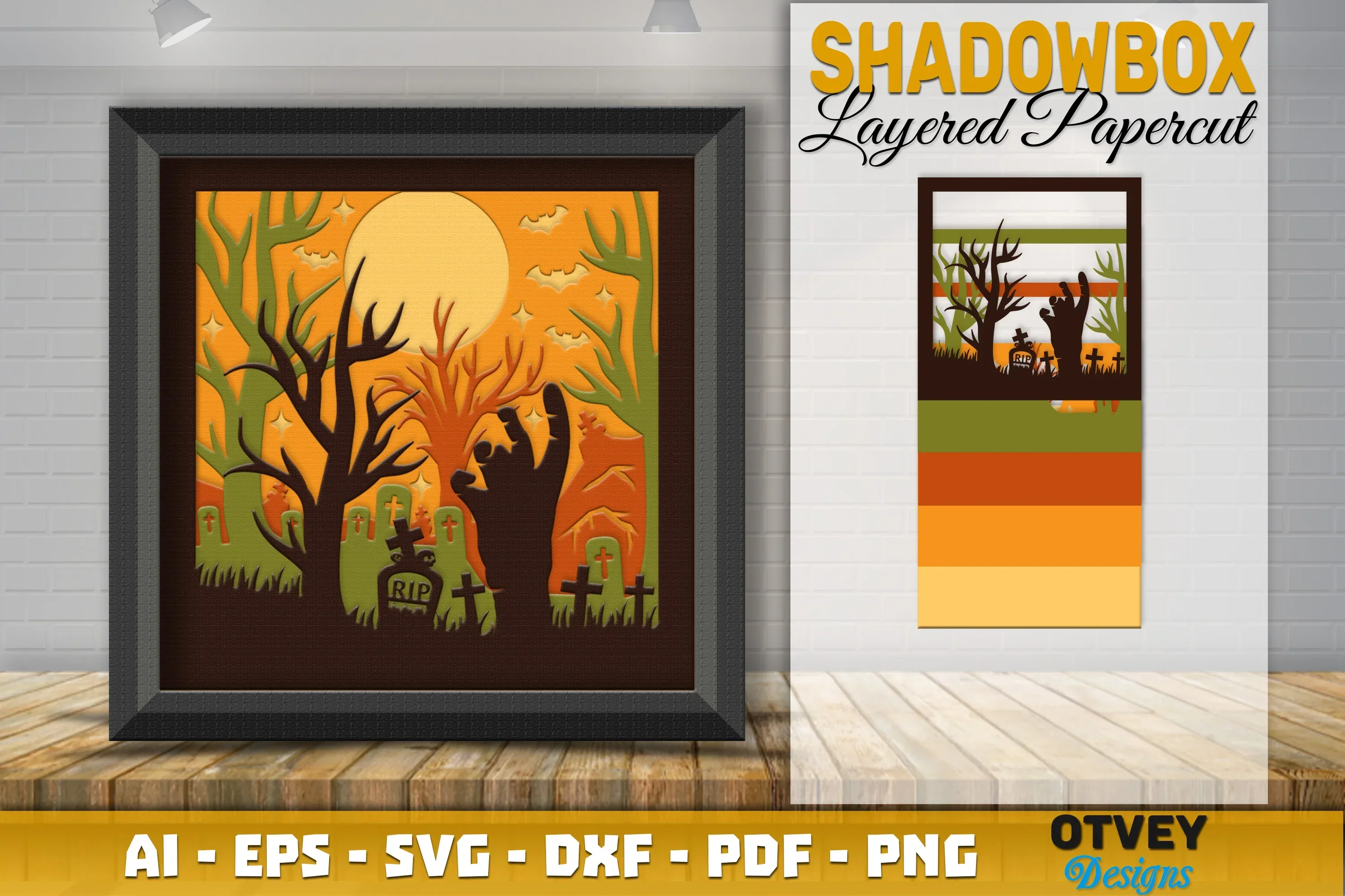 Halloween 3D Shadow Box SVG Bundle