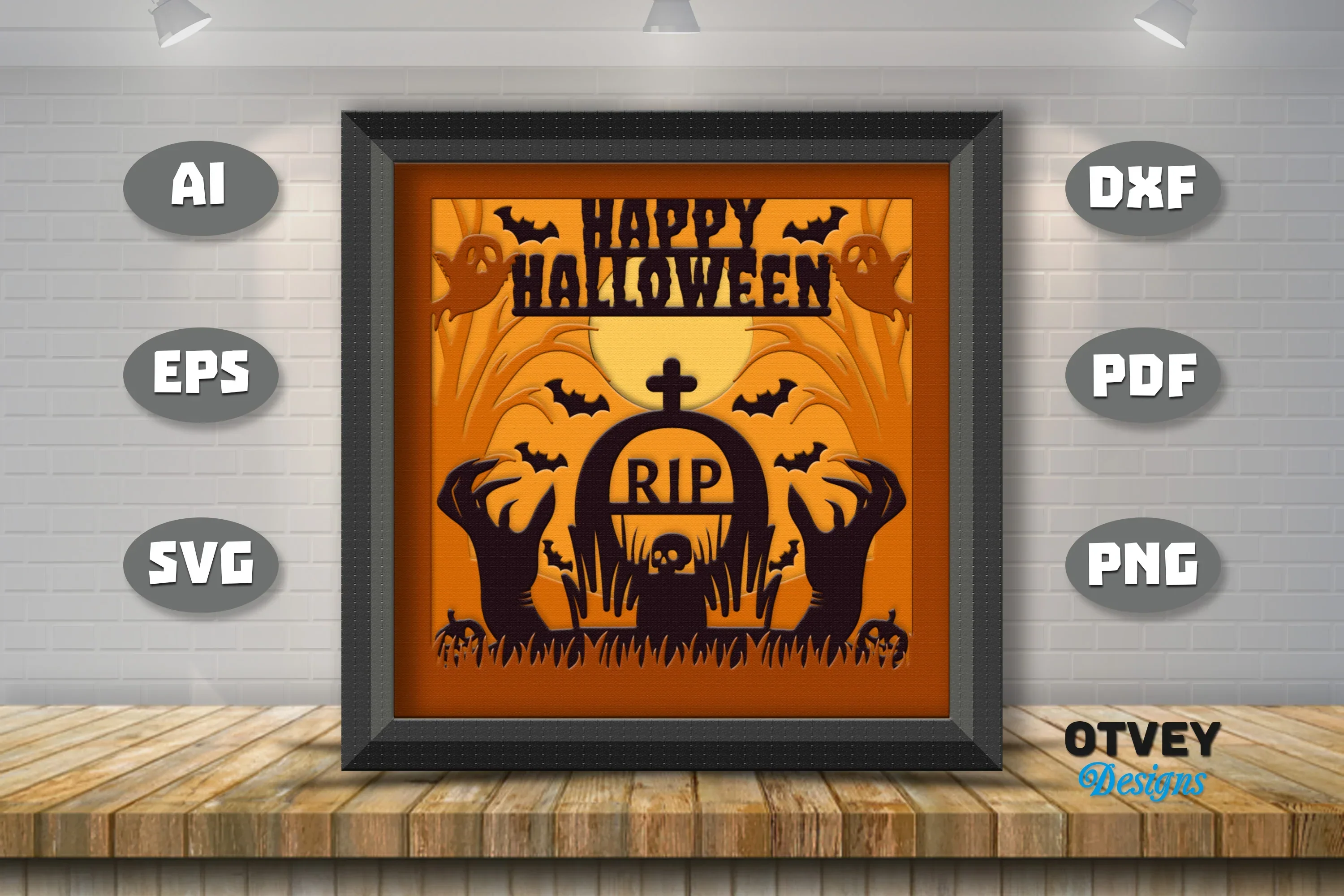 Halloween 3D Shadow Box SVG Bundle