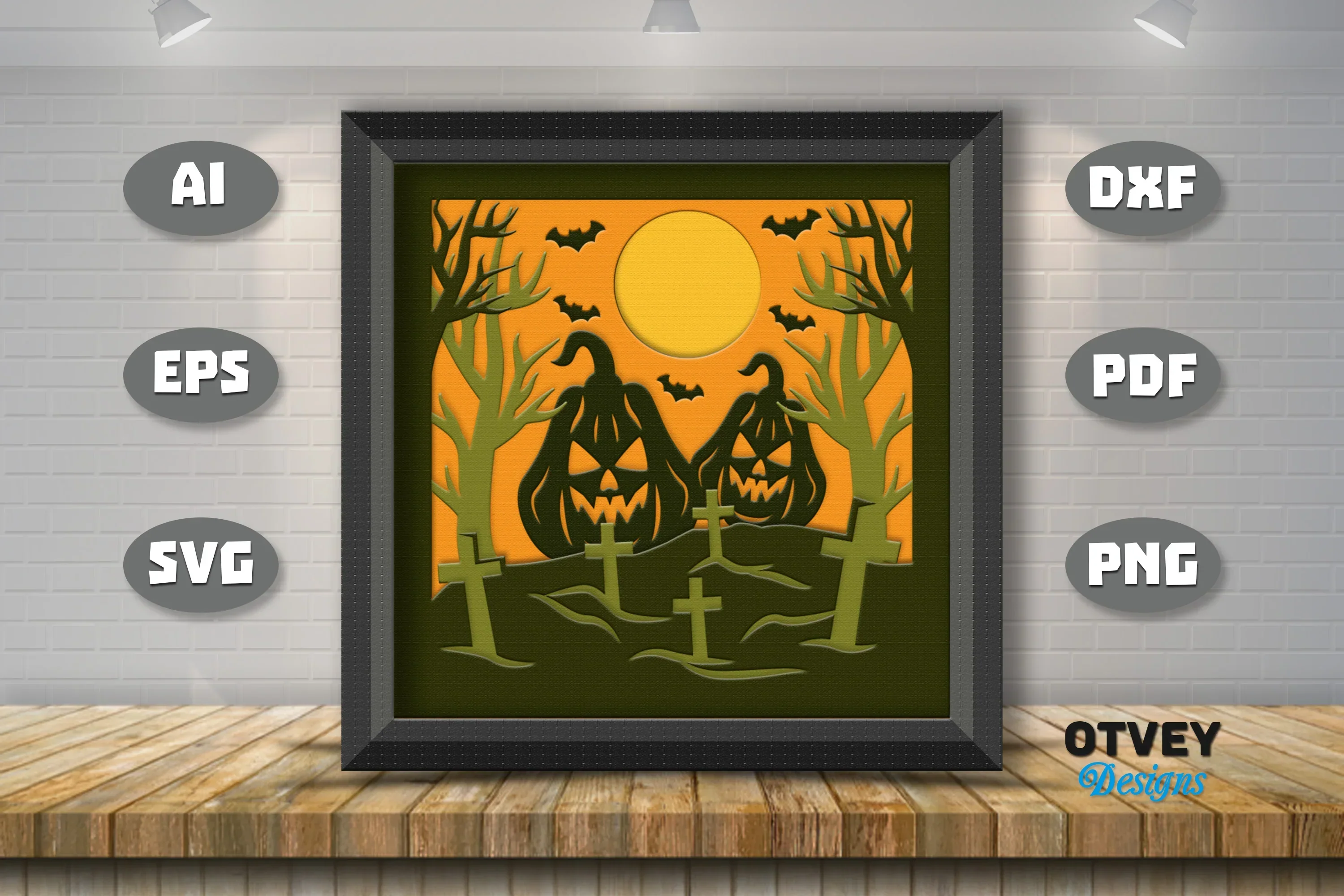Halloween 3D Shadow Box SVG Bundle