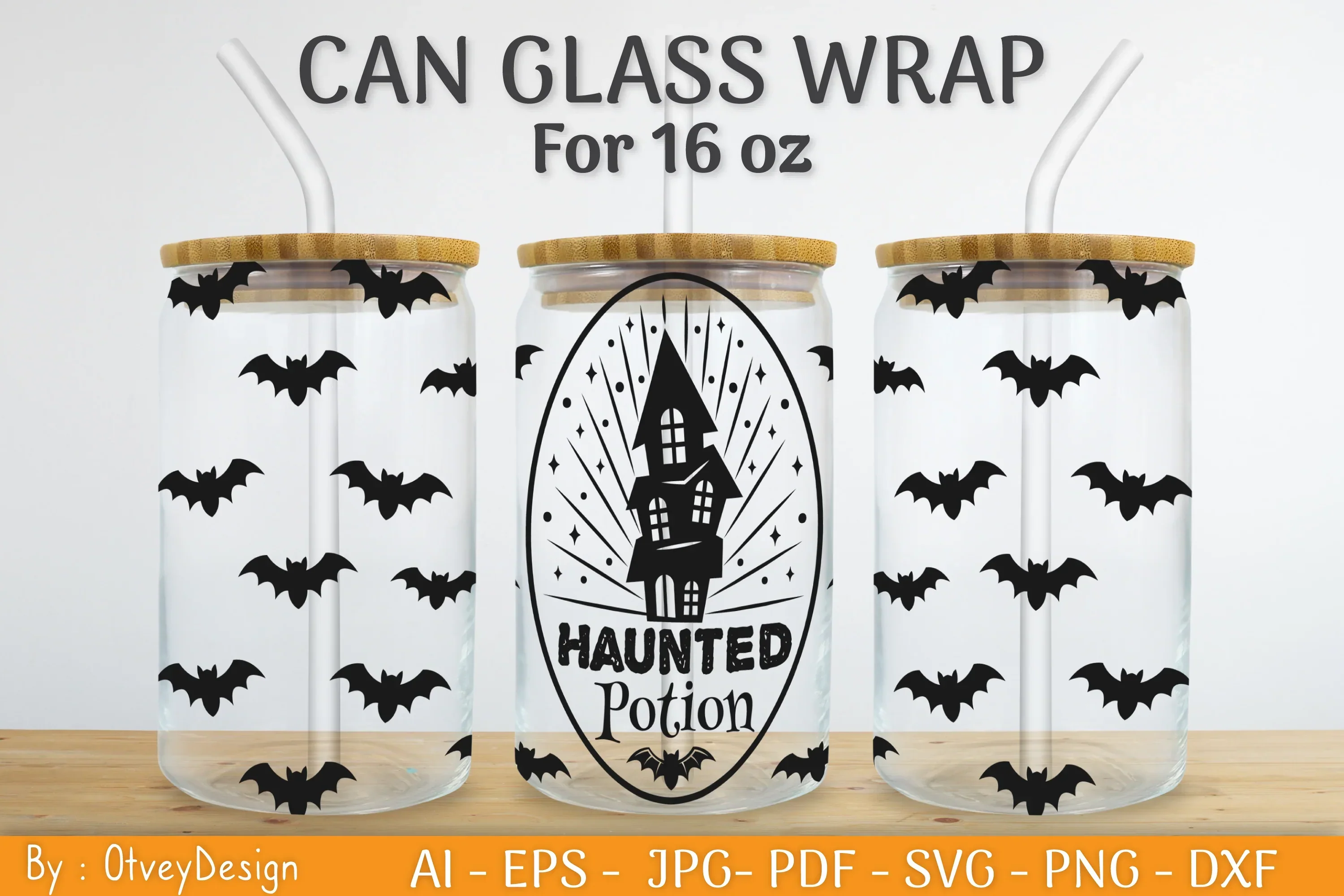 Halloween Beer Can Glass SVG Bundle - Image 2