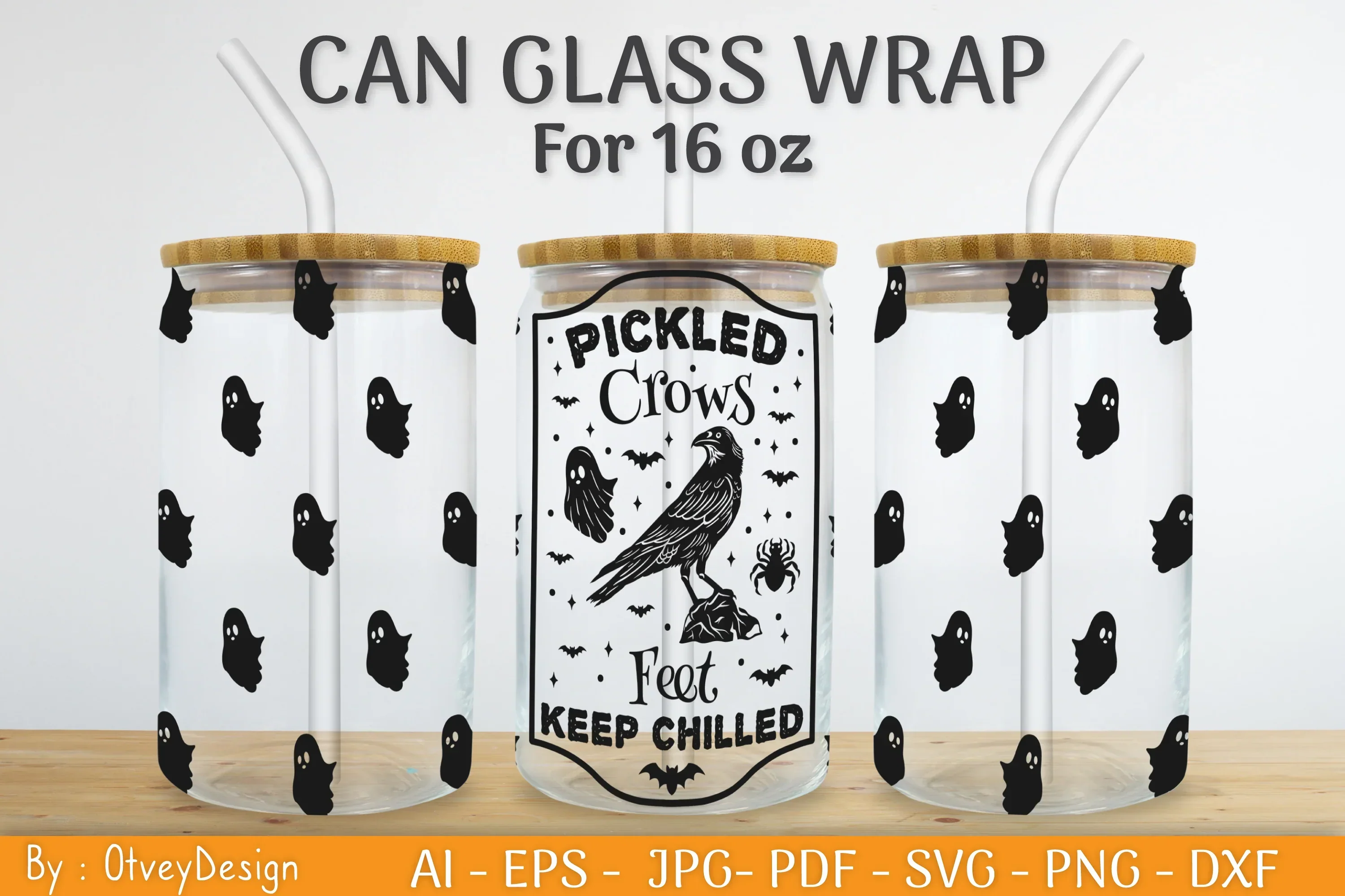 Halloween Beer Can Glass SVG Bundle - Image 2