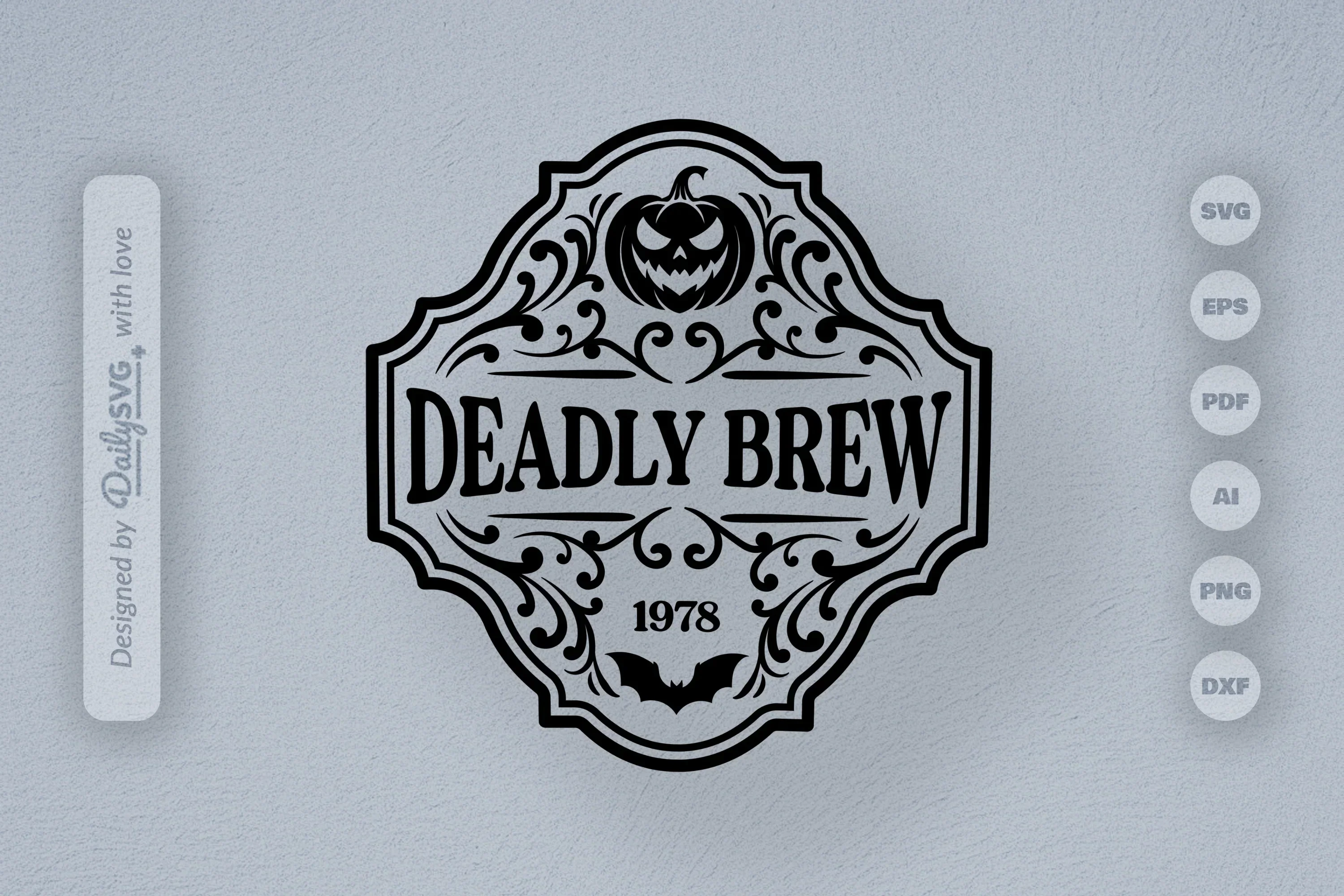 Halloween Bottle Label SVG Bundle