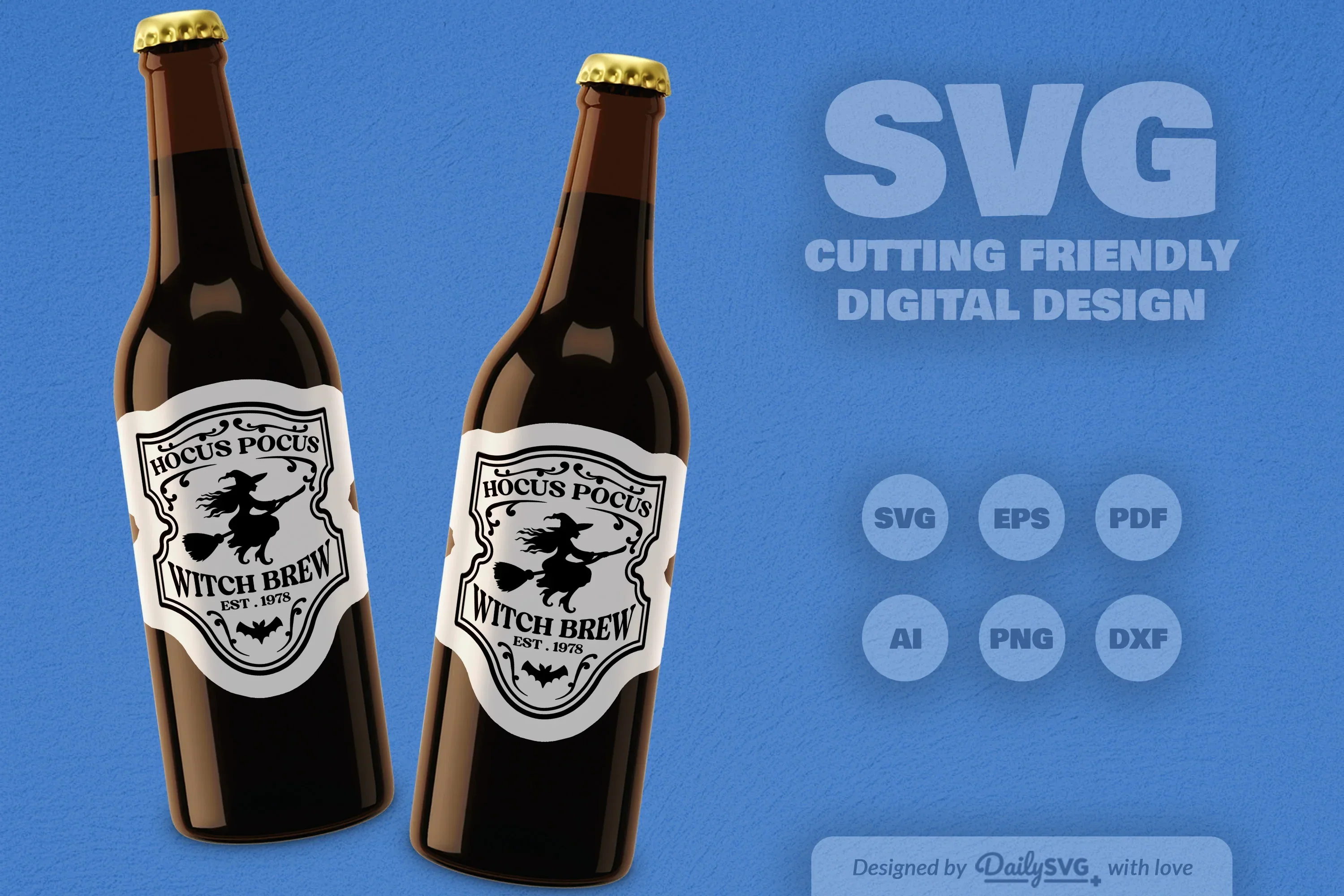 Halloween Bottle Label SVG Bundle - Image 6