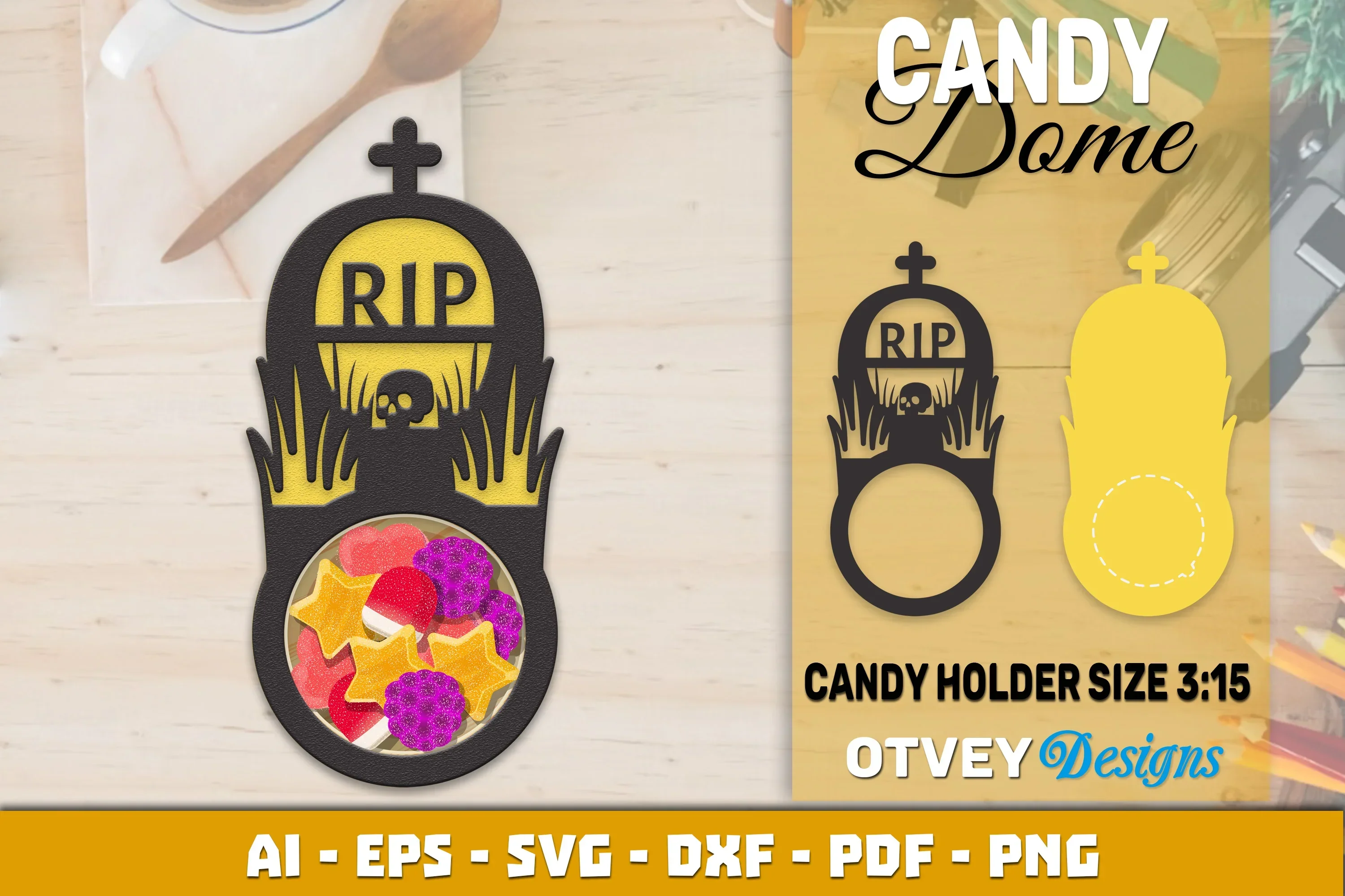 Halloween Candy Dome Designs SVG Bundle