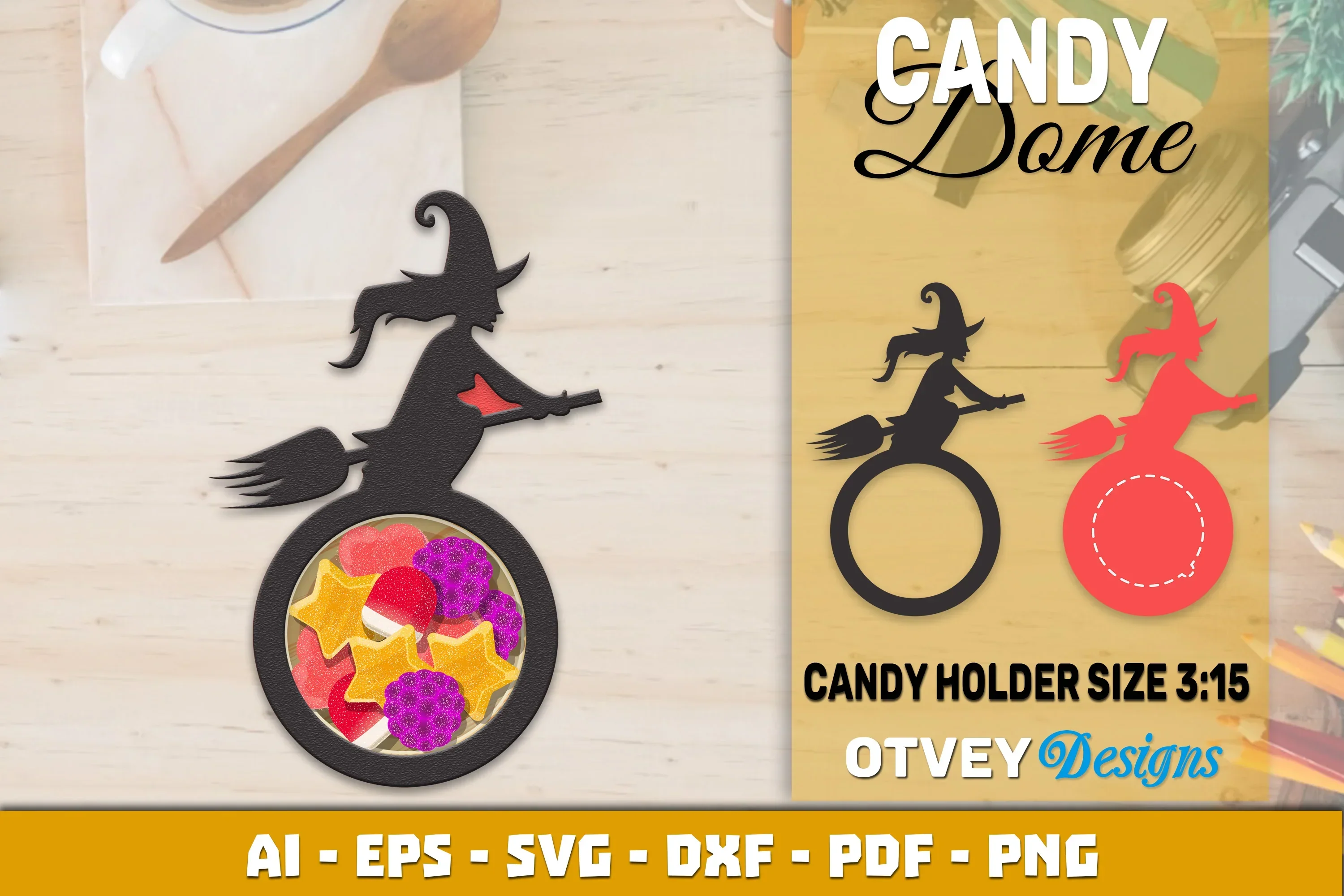 Halloween Candy Dome Designs SVG Bundle