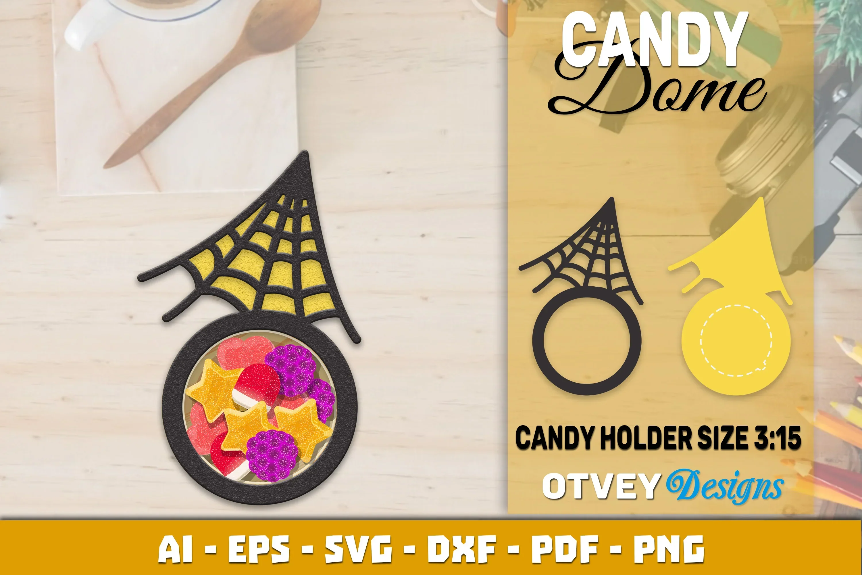 Halloween Candy Dome Designs SVG Bundle