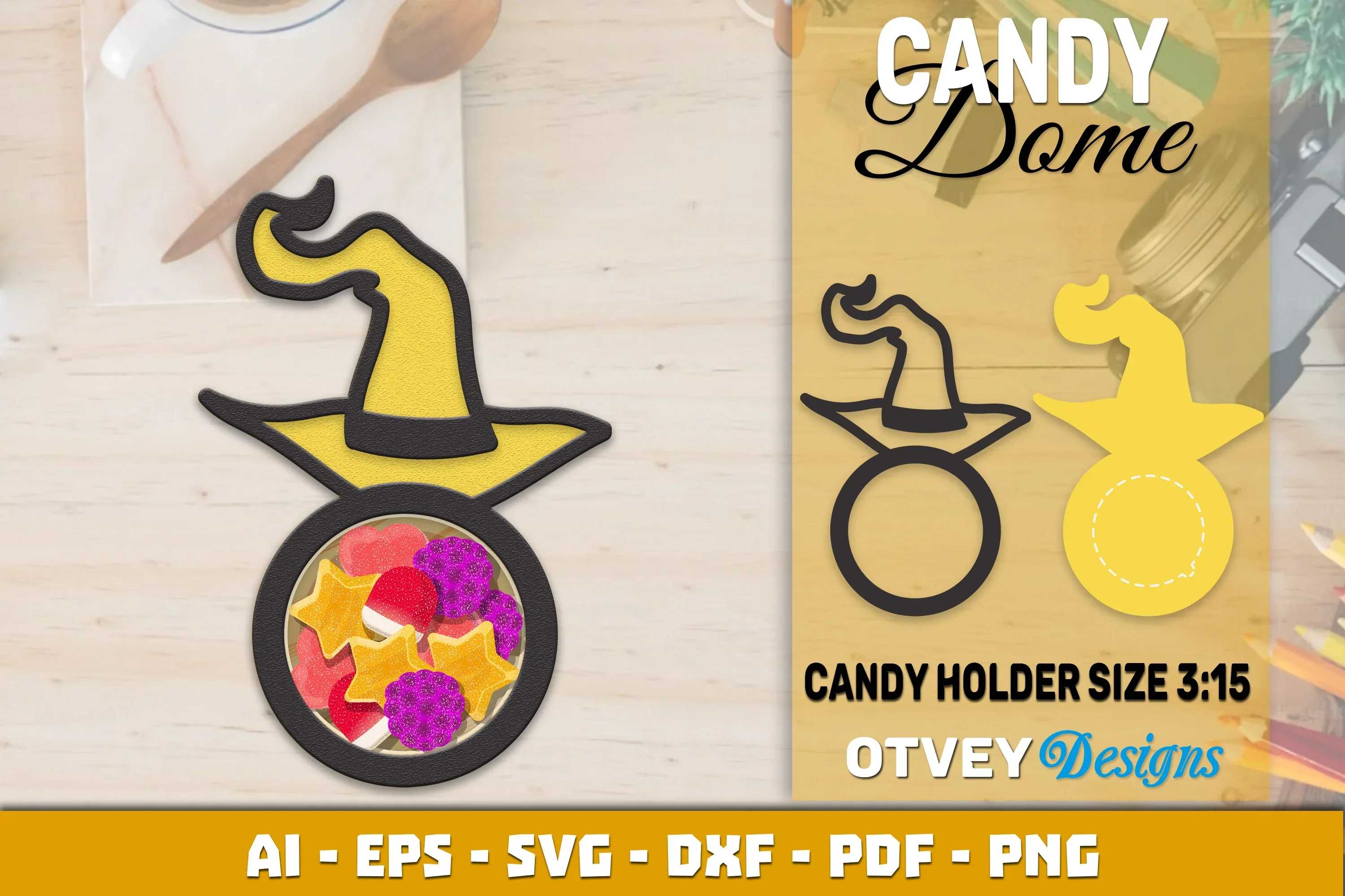 Halloween Candy Dome Designs SVG Bundle