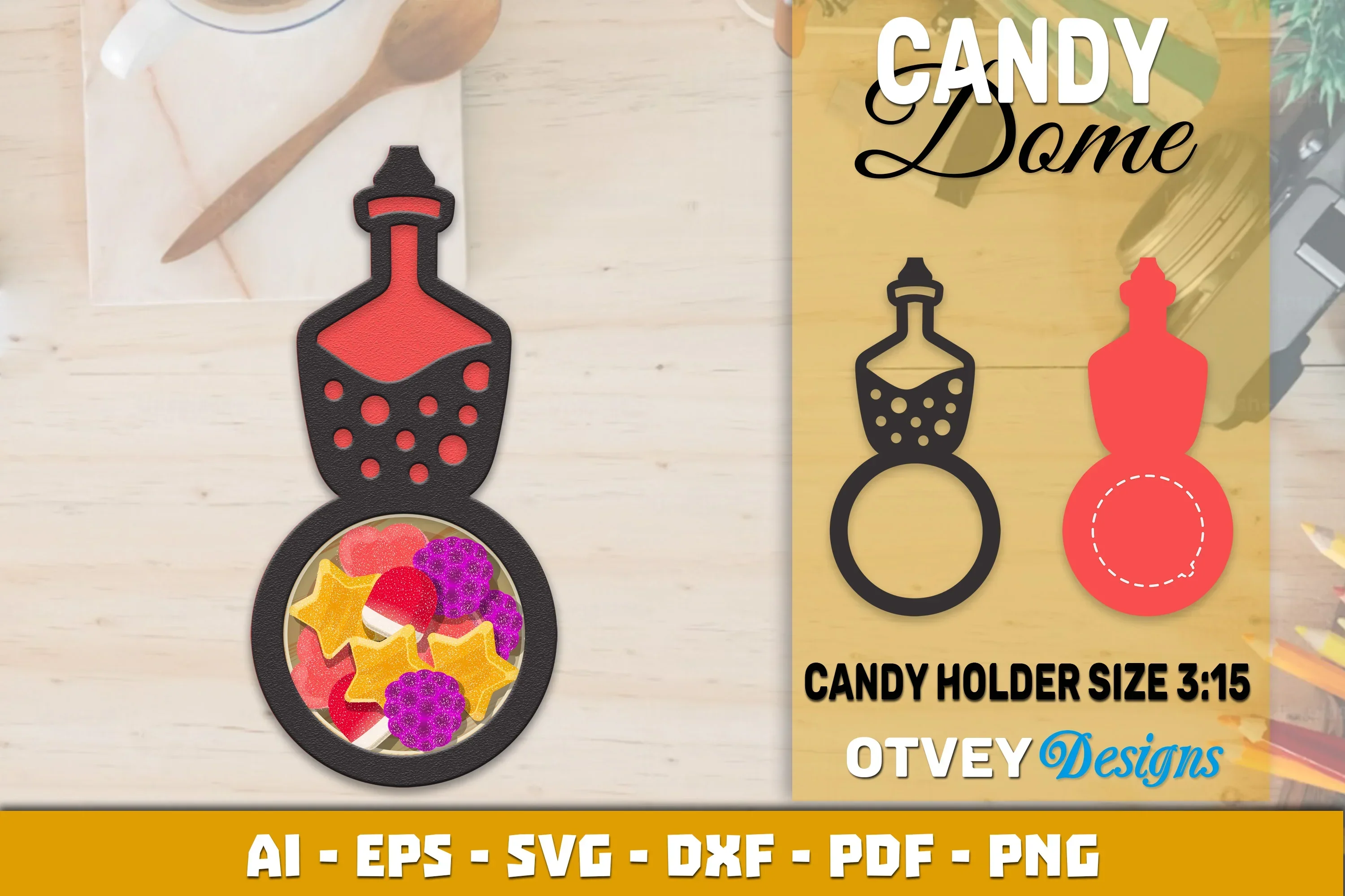 Halloween Candy Dome Designs SVG Bundle