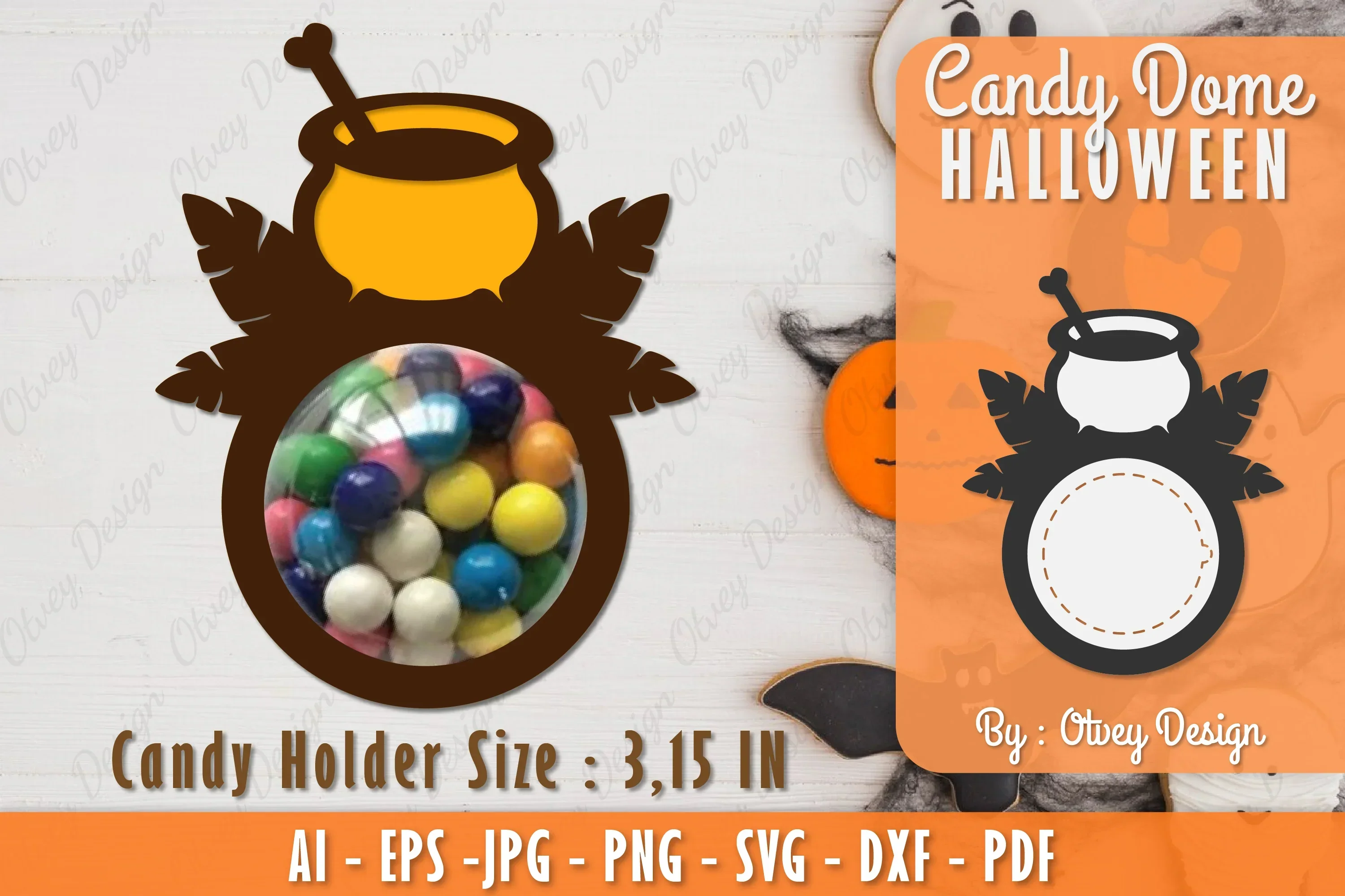 Halloween Candy Dome SVG Bundle