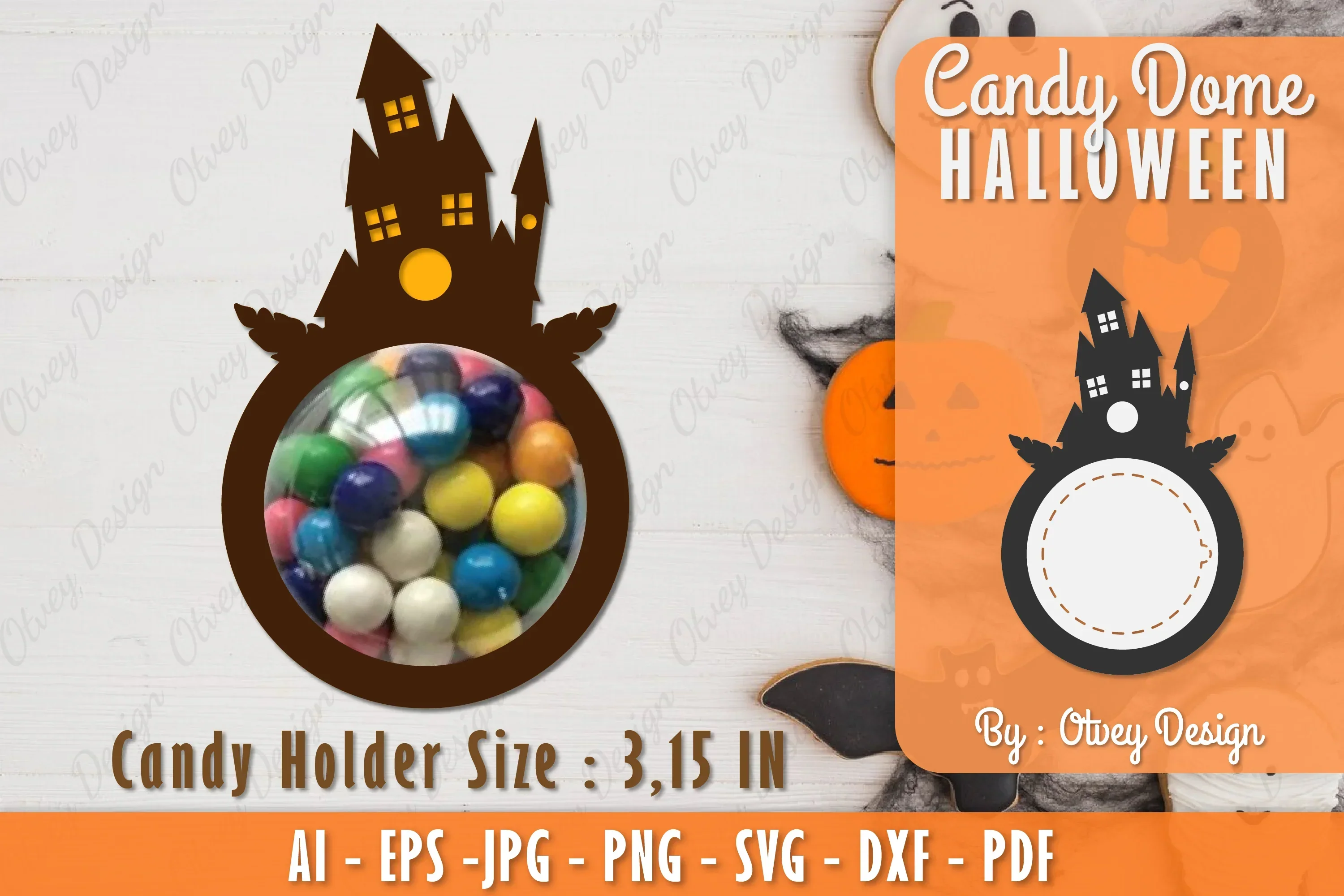 Halloween Candy Dome SVG Bundle