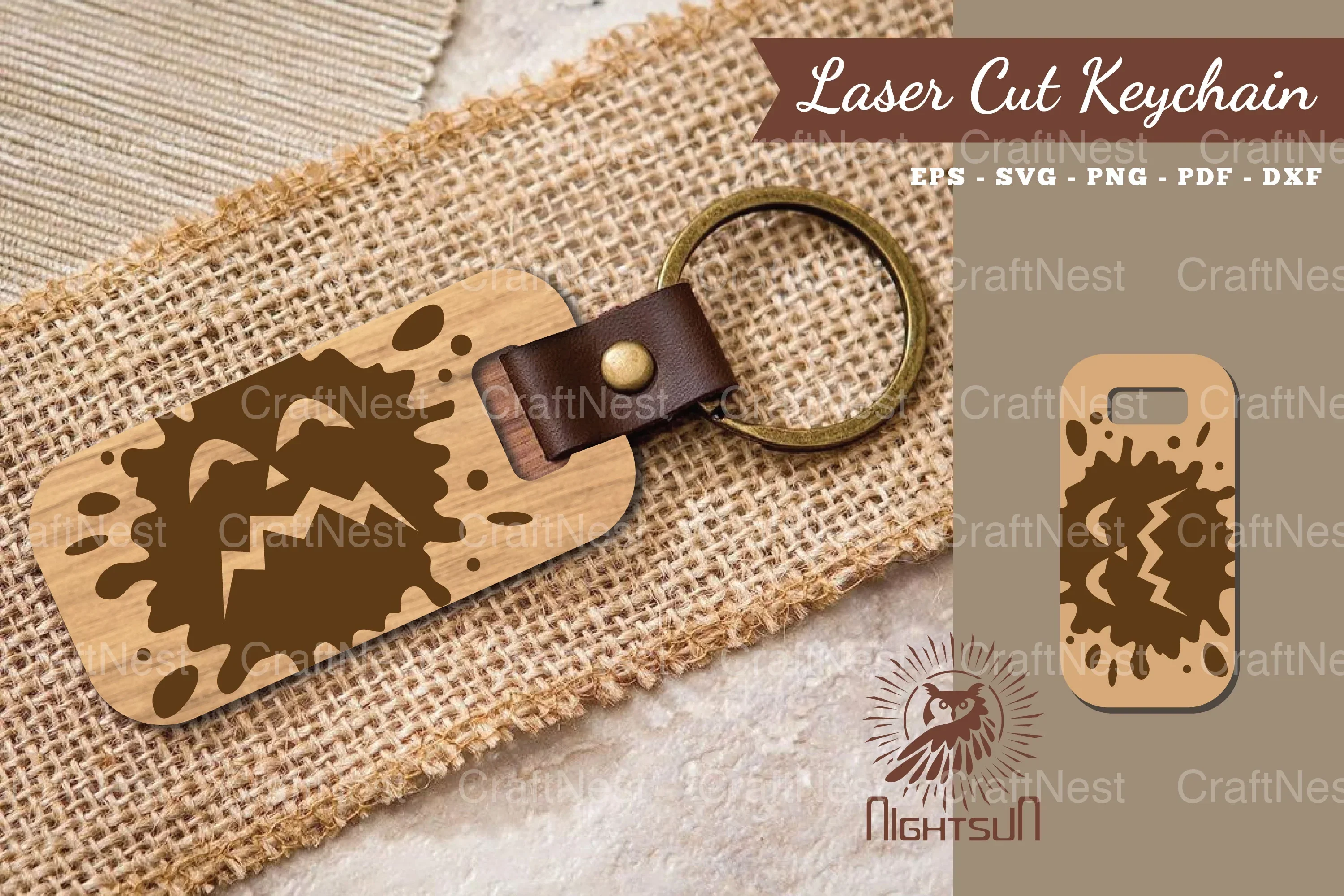 Halloween Face Laser Cut Keychain Bundle