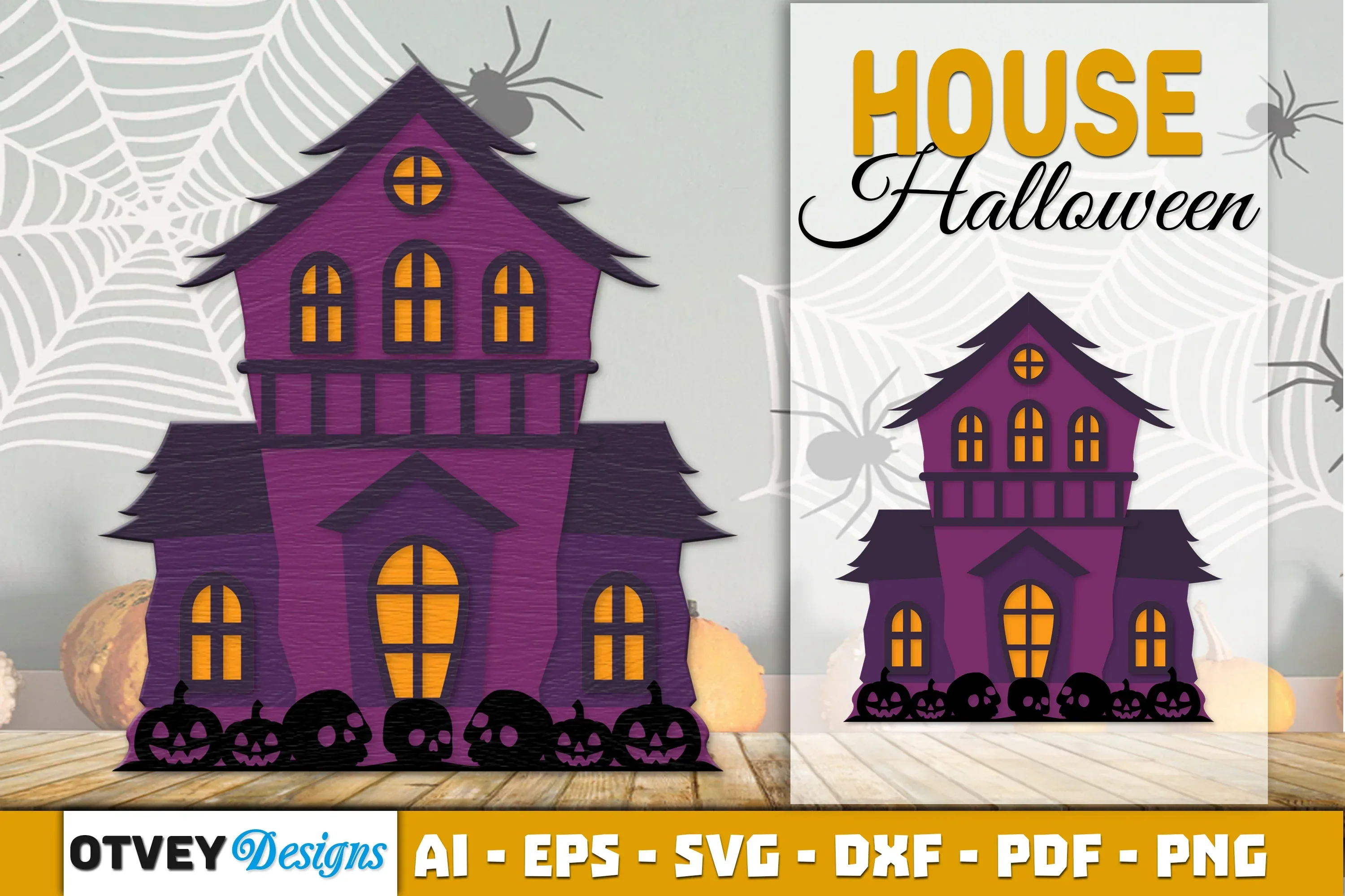 Halloween Home Decor Laser Cut SVG Bundle