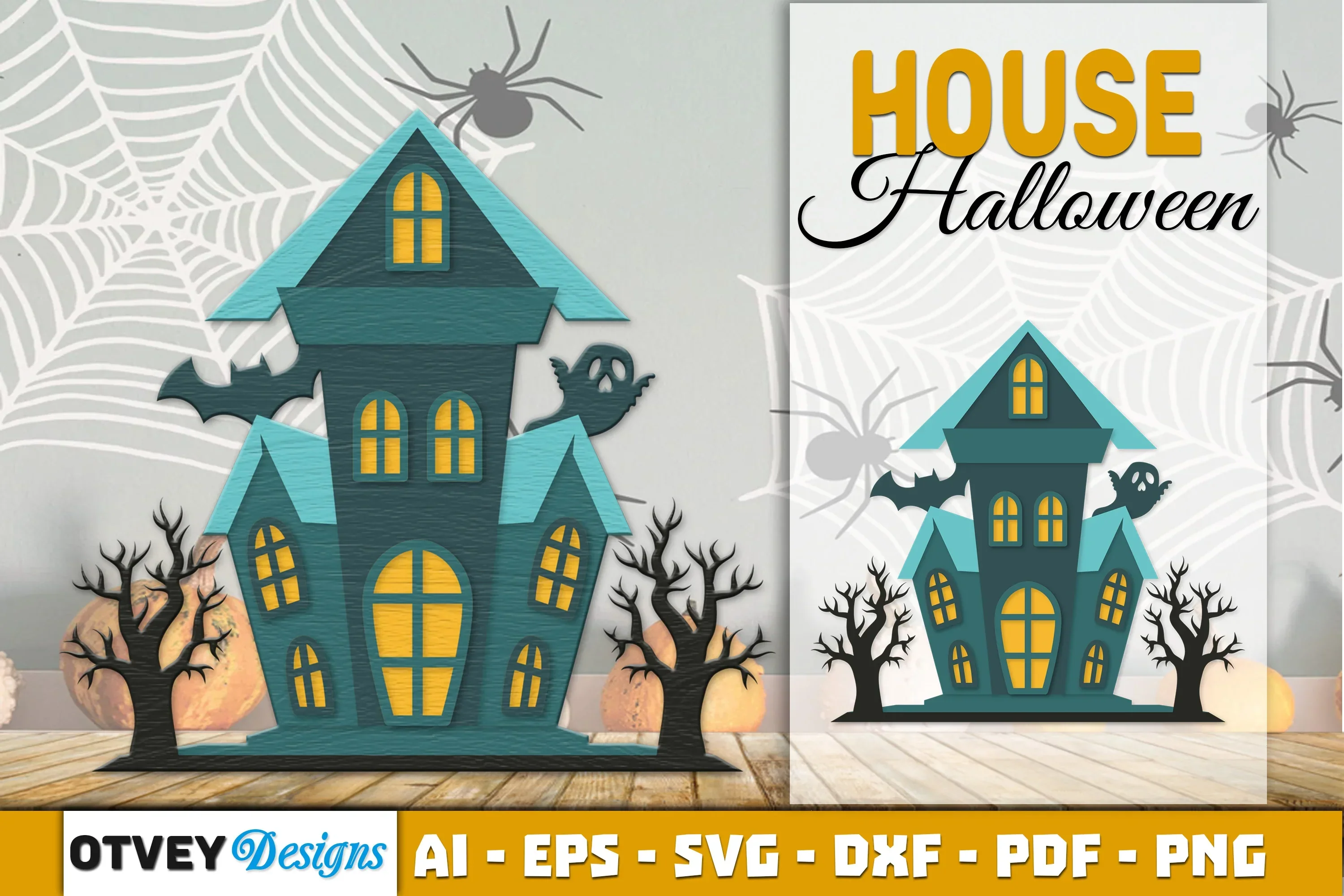 Halloween Home Decor Laser Cut SVG Bundle