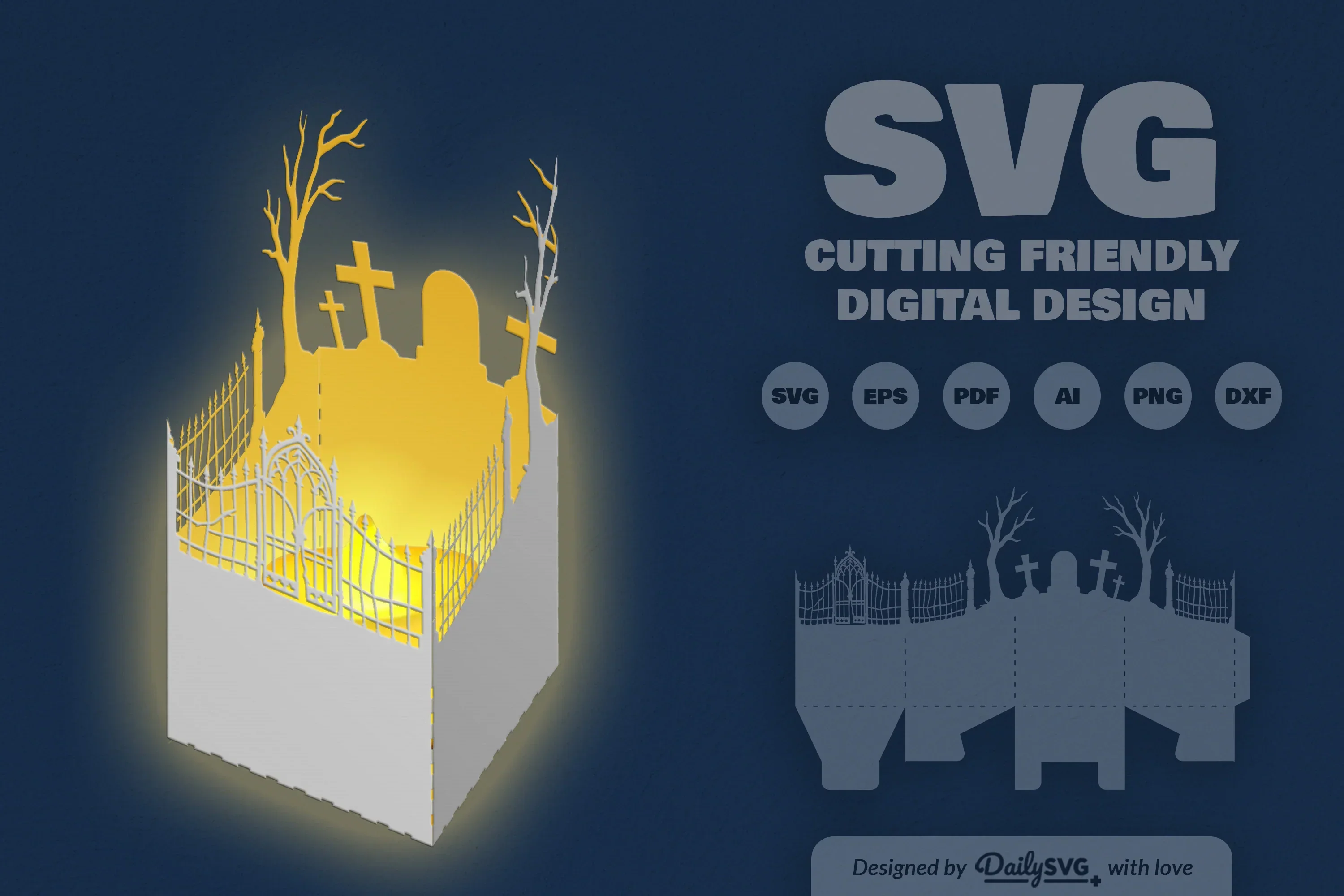Halloween Lantern Papercut Clipart Daily SVG Bundle - Image 3